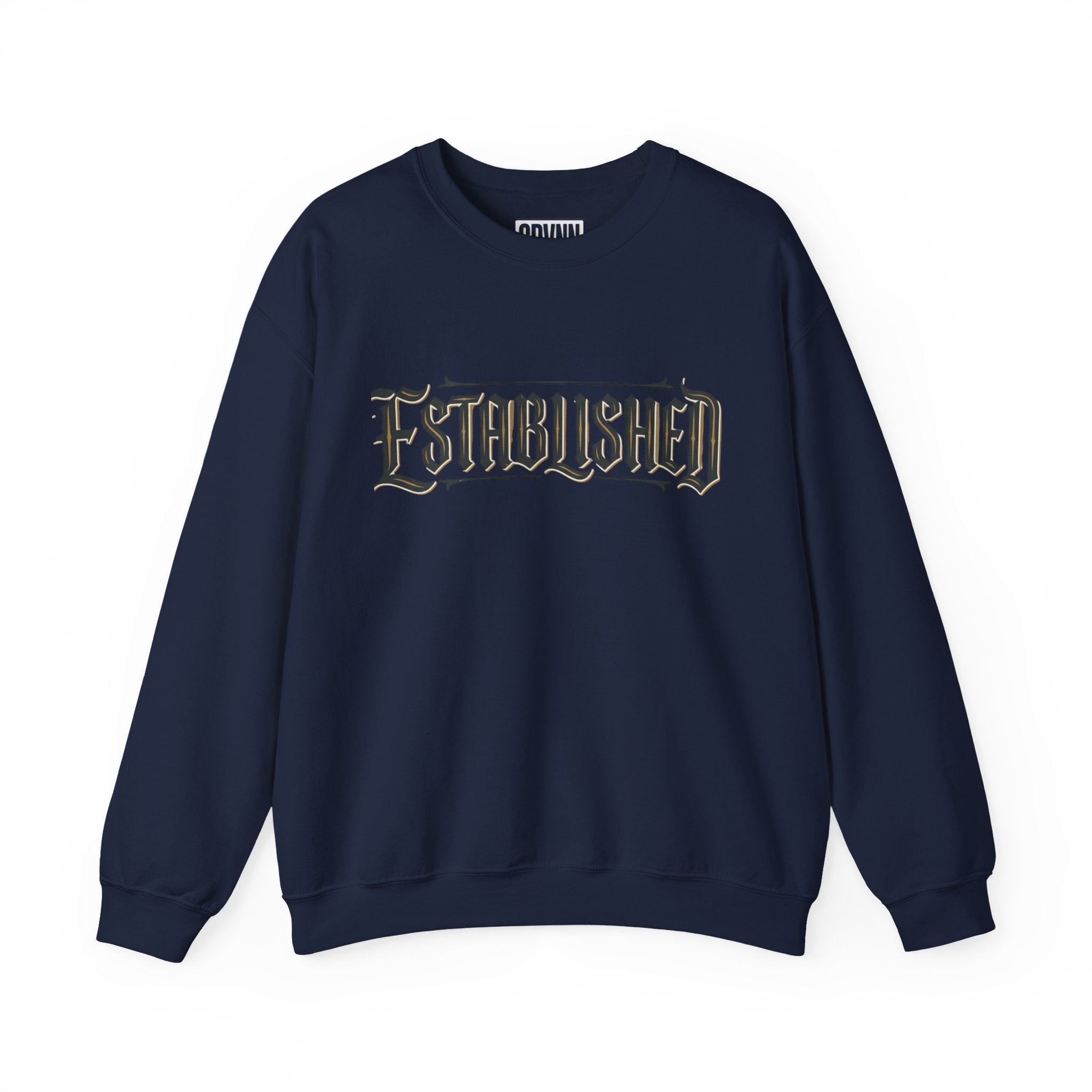 SPVNN Established Gothic Crewneck Sweatshirt – Vintage Metal Band Style – Men's S–4XL