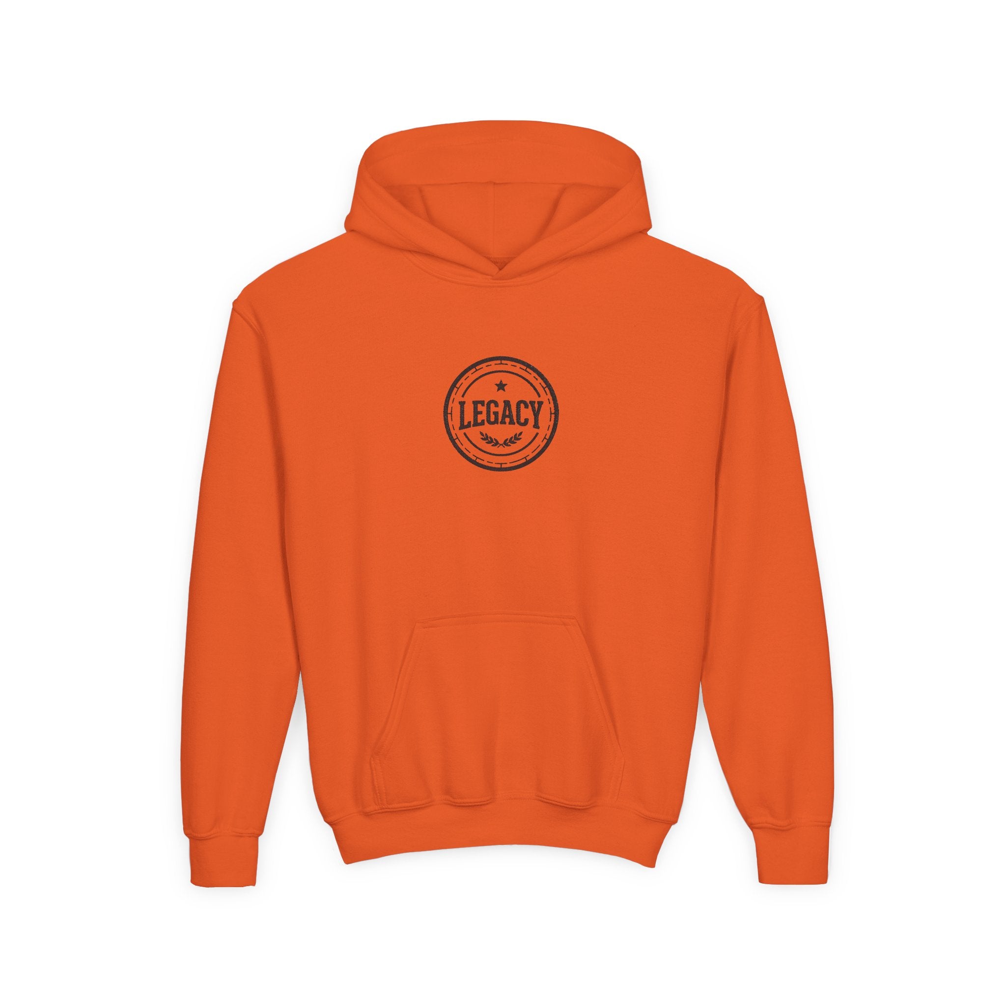 Youth Hoodie – 'Legacy' Vintage Circle Logo Sweatshirt