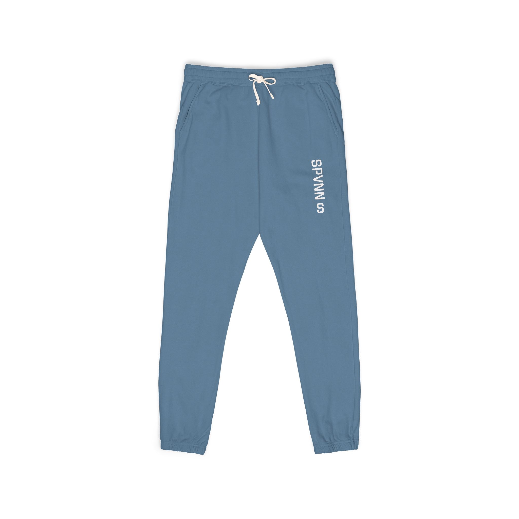 SPVNN Garment-Dyed Fleece Sweatpants — 'Survival of' Side Print