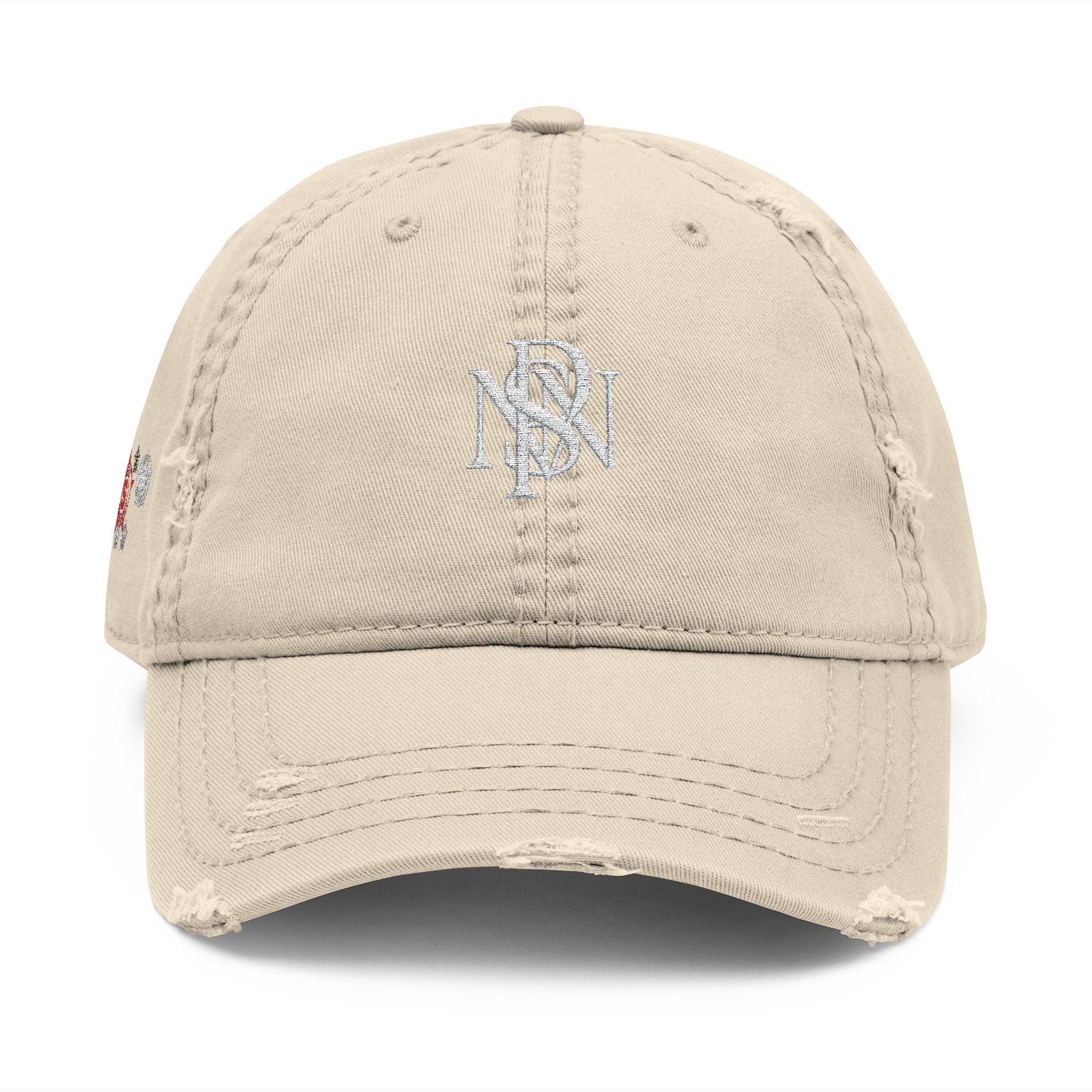 Distressed Embroidered Hat