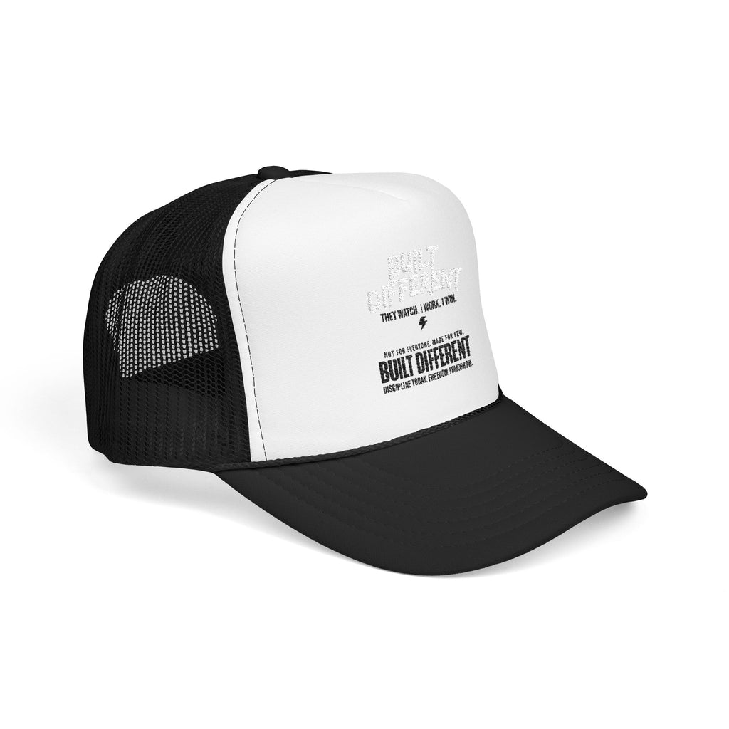 Trucker Hat — "Built Different" Foam Mesh Cap