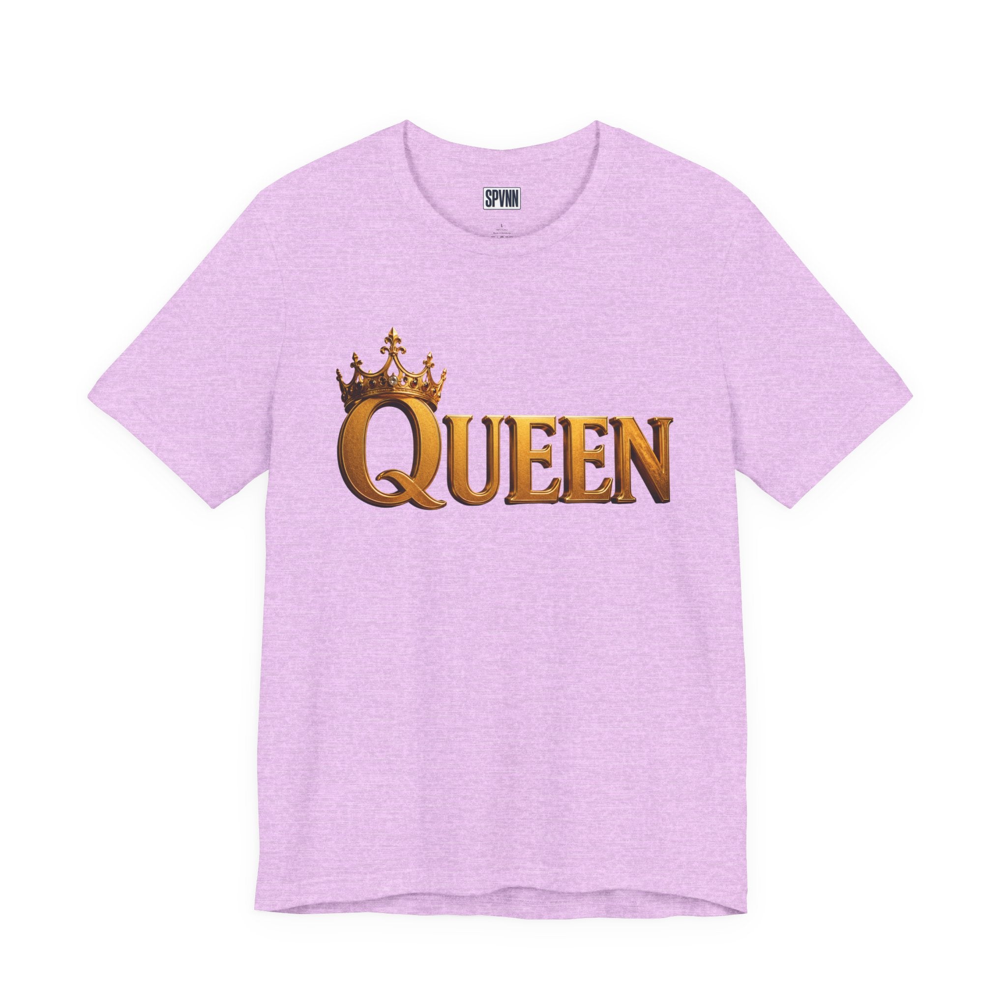 Queen Crown T-Shirt — Gold Royalty Graphic Tee