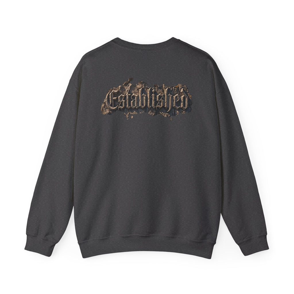 Established Gothic Crewneck Sweatshirt — Vintage Metal Band Style