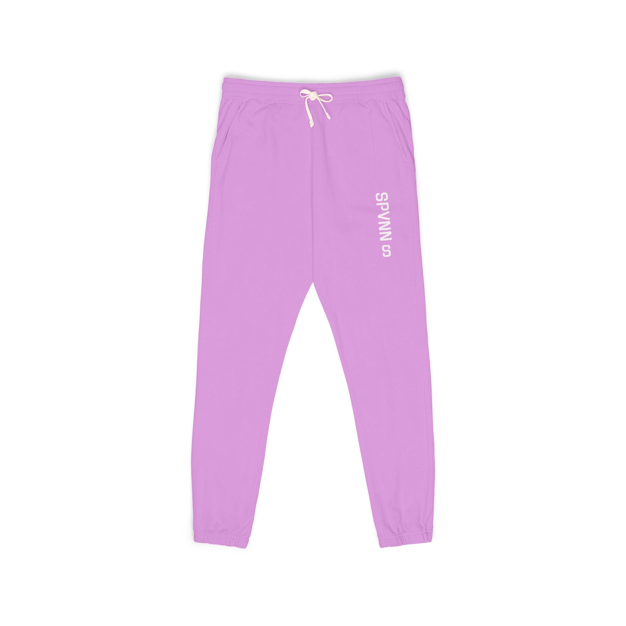 SPVNN Garment-Dyed Fleece Sweatpants — 'Survival of' Side Print