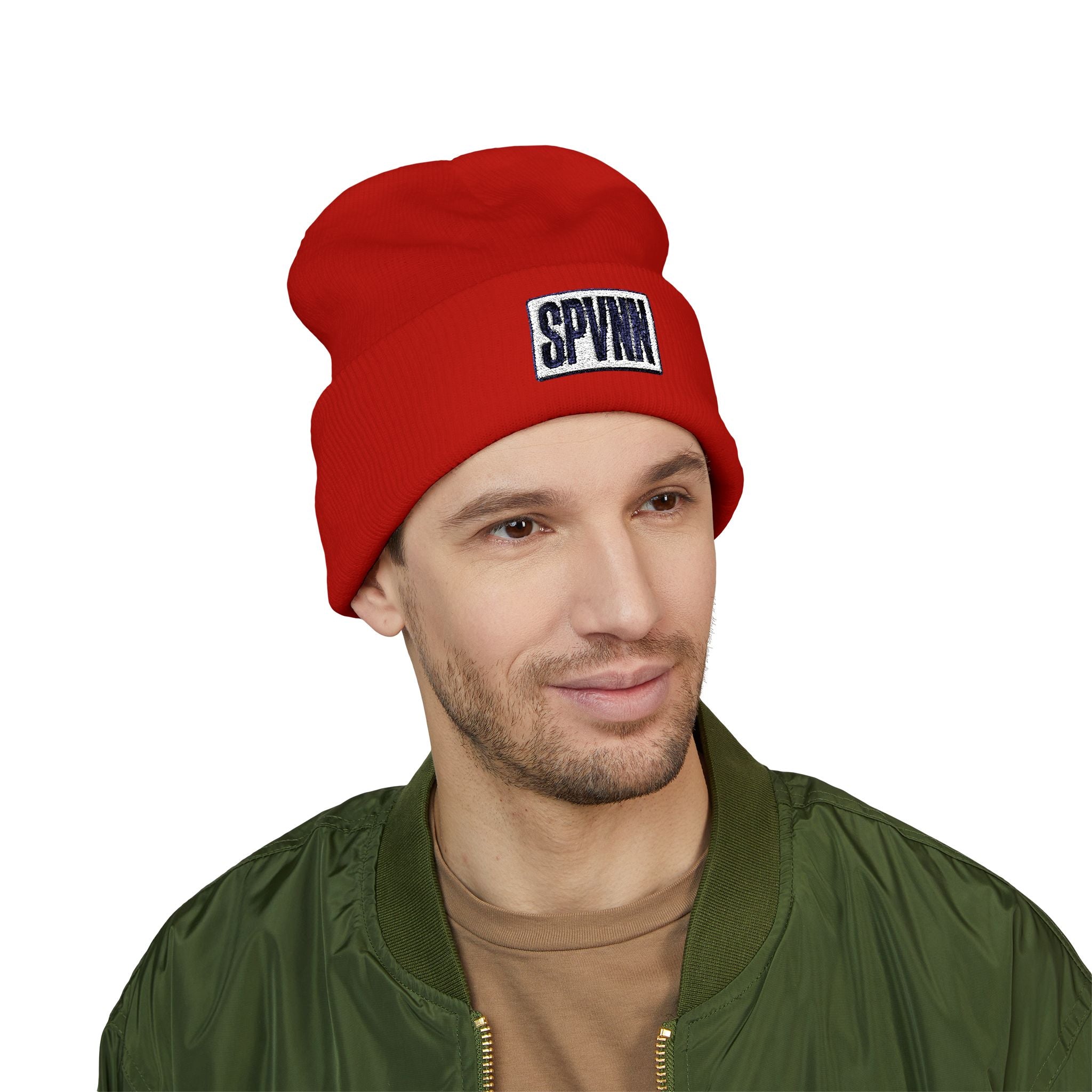 SPVNN Classic Cuffed Beanie — Embroidered Logo Knit Hat