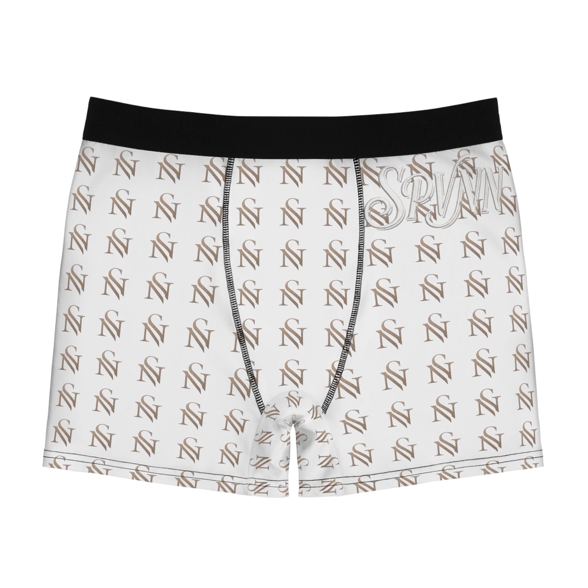 Monogrammed Boxer Briefs — All-Over Logo Men’s Underwear