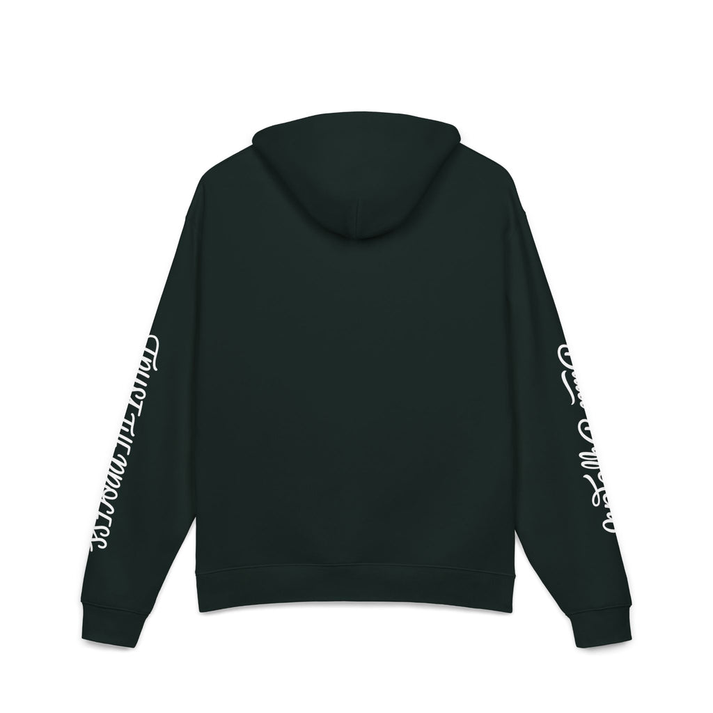 Discipline Over Excuses Hoodie — Motivational Gym Hoodie with Sleeve Script