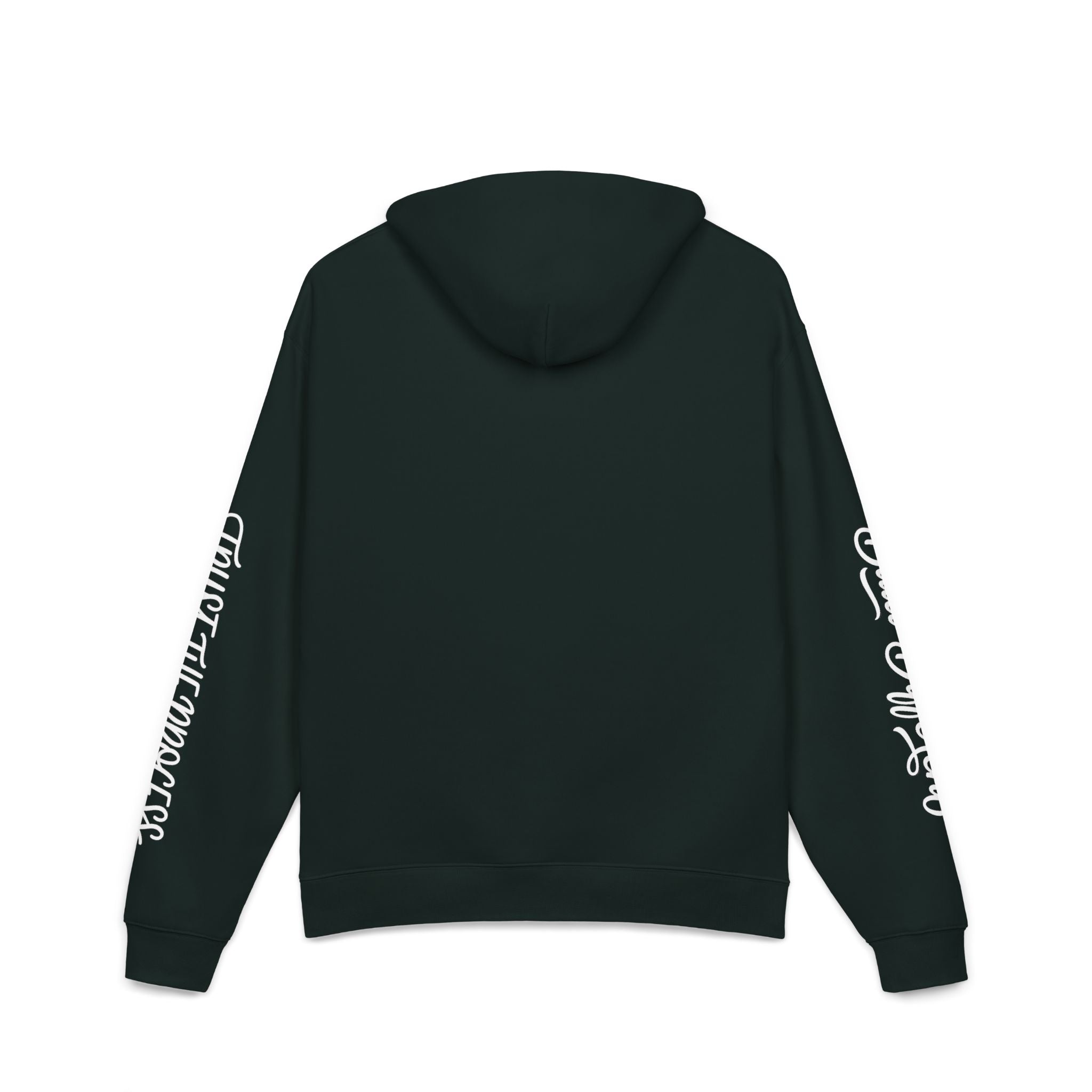 Discipline Over Excuses Hoodie — Motivational Gym Hoodie with Sleeve Script