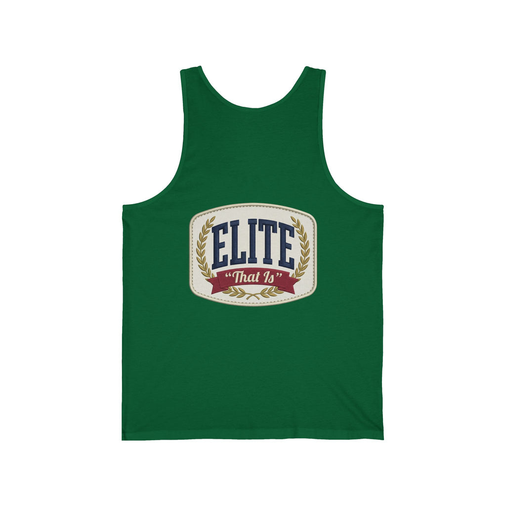 Elite "Built Different" Tank Top — Retro Athletic Graphic Muscle Tank