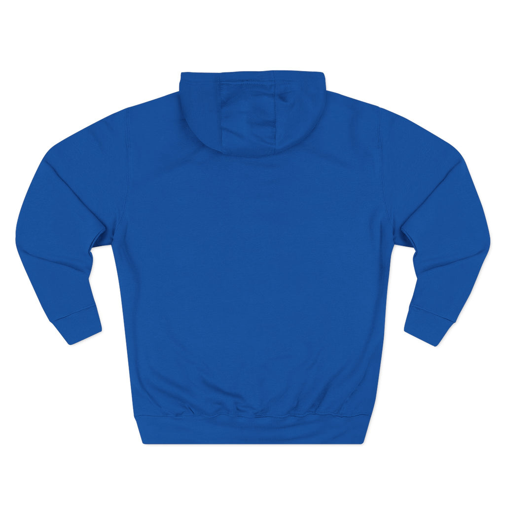 Shark Mini Graphic Hoodie — Tiny Blue Shark Chest Design