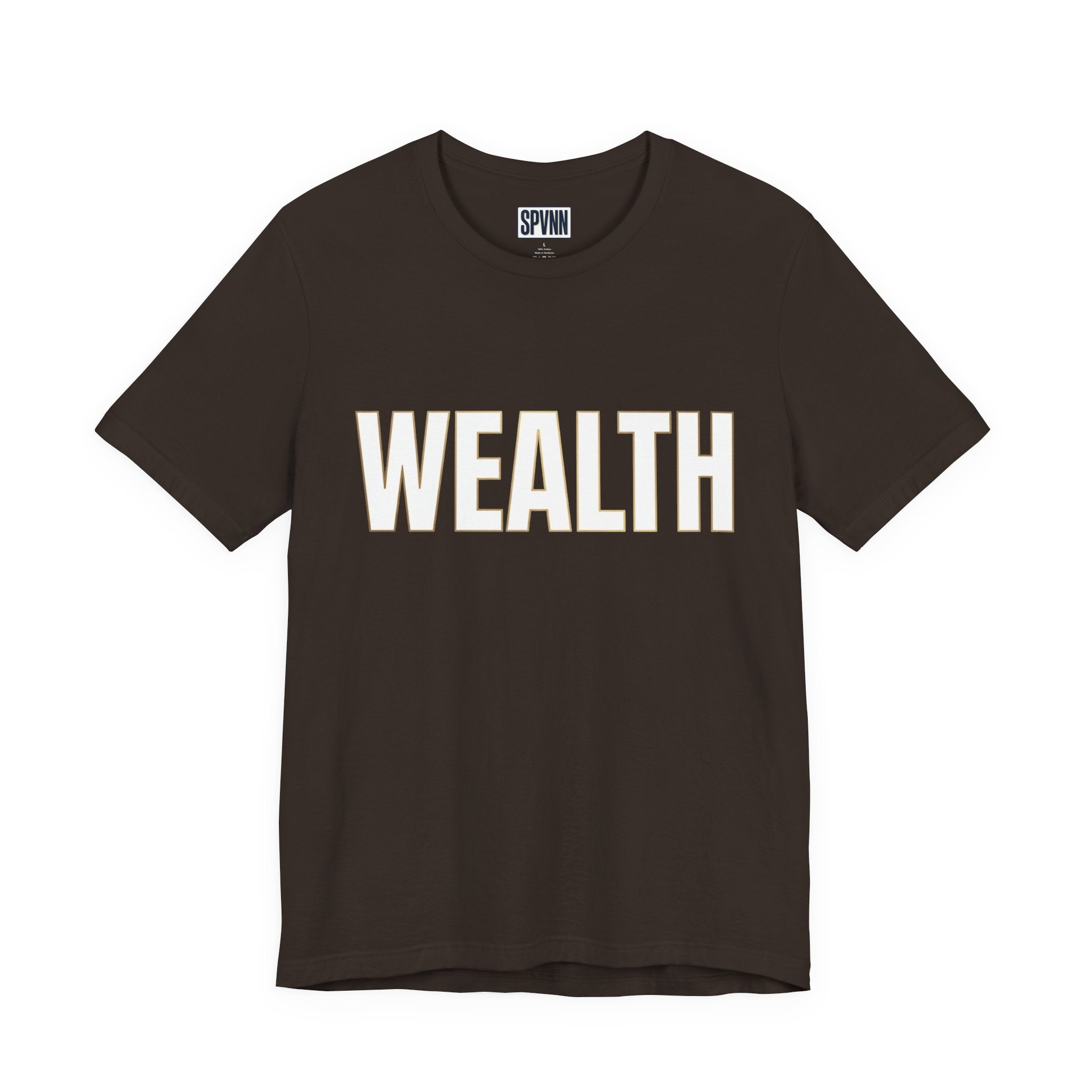 Wealth Graphic Tee — Bold 'WEALTH' Statement T-Shirt