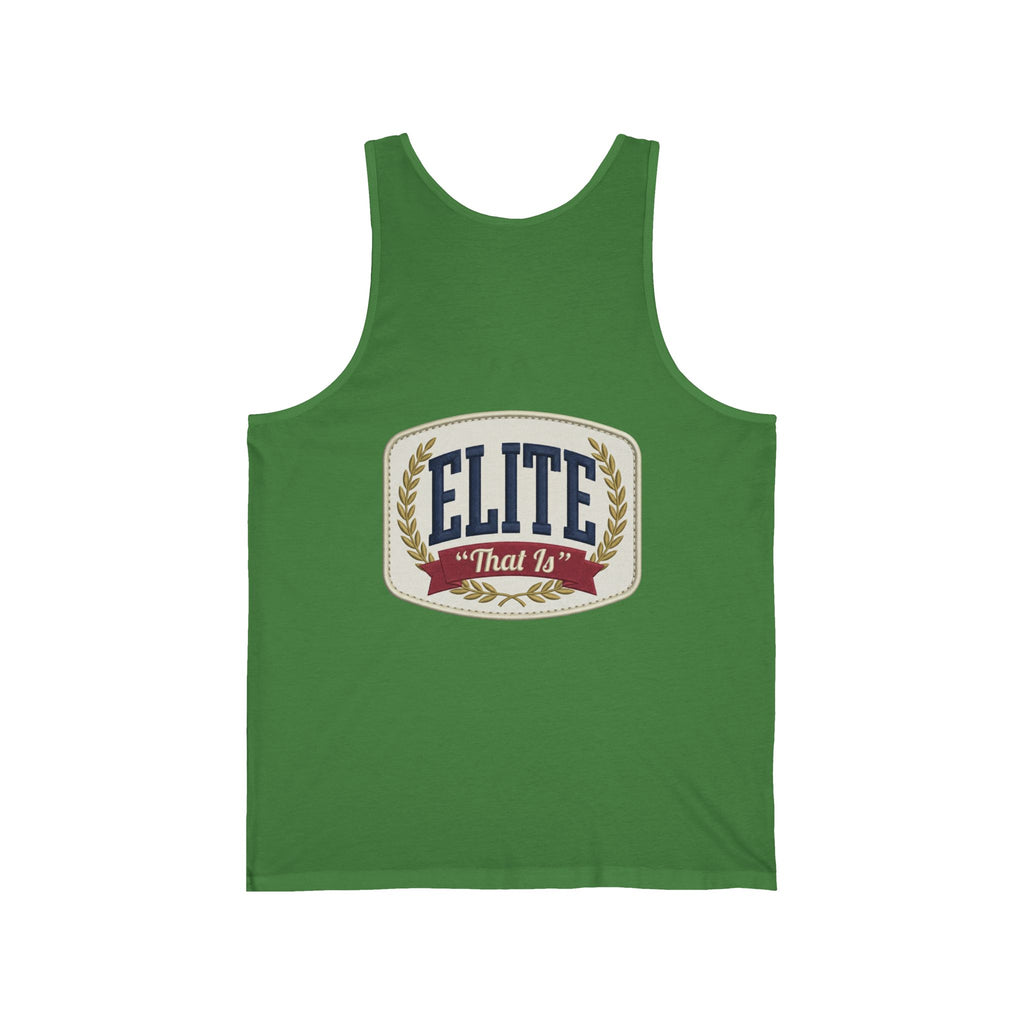 Elite "Built Different" Tank Top — Retro Athletic Graphic Muscle Tank