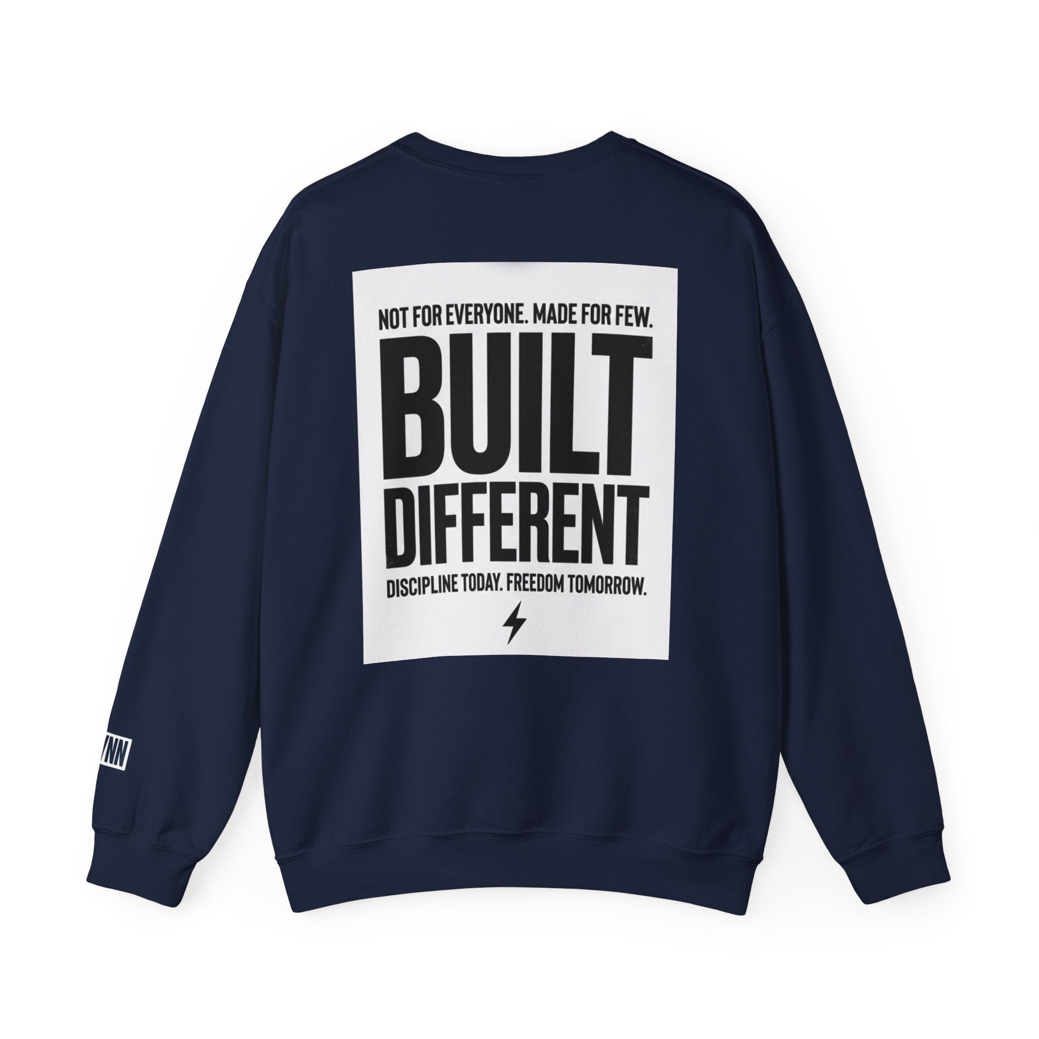 Built Different Crewneck Sweatshirt — "They Watch. I Work. I Win." Motivational Pullover