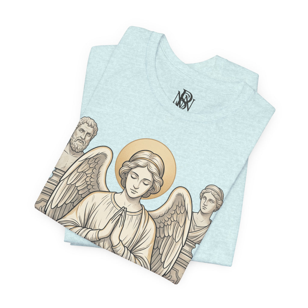 Faith Over Fear Tee — Angel Wings Christian Graphic T-Shirt