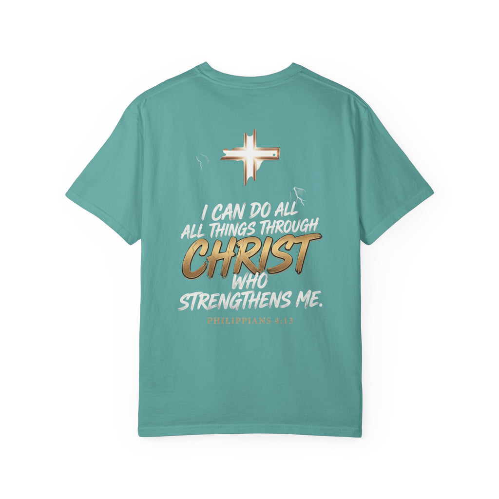 Christian 'Overcome' Graphic T-Shirt — Philippians Faith Tee