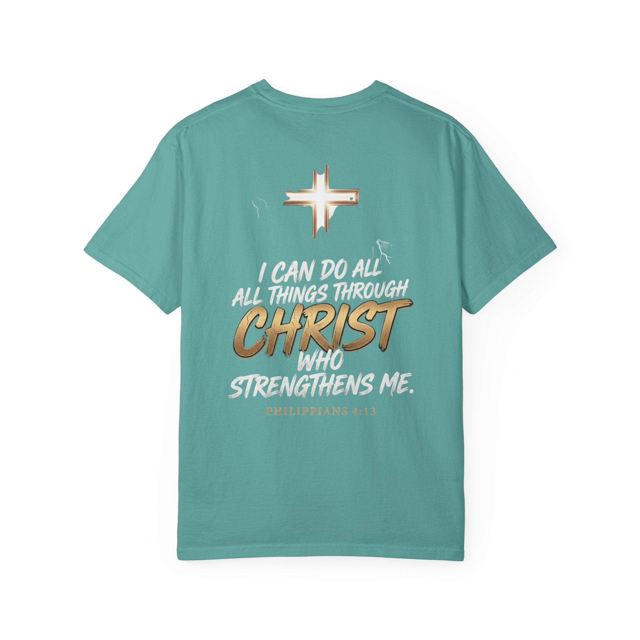 Christian 'Overcome' Graphic T-Shirt — Philippians Faith Tee