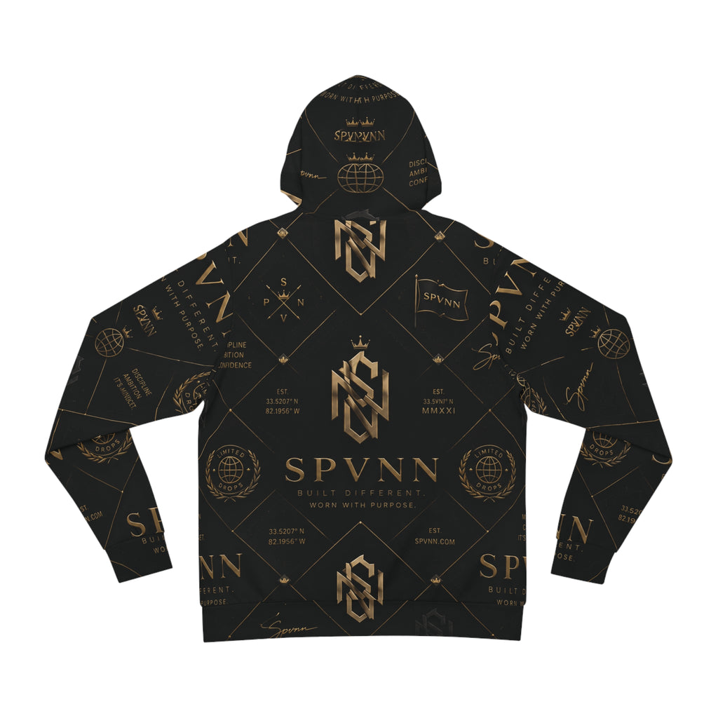 Luxury Logo Hoodie — SPVNN Monogram All-Over Print Fashion Hoodie