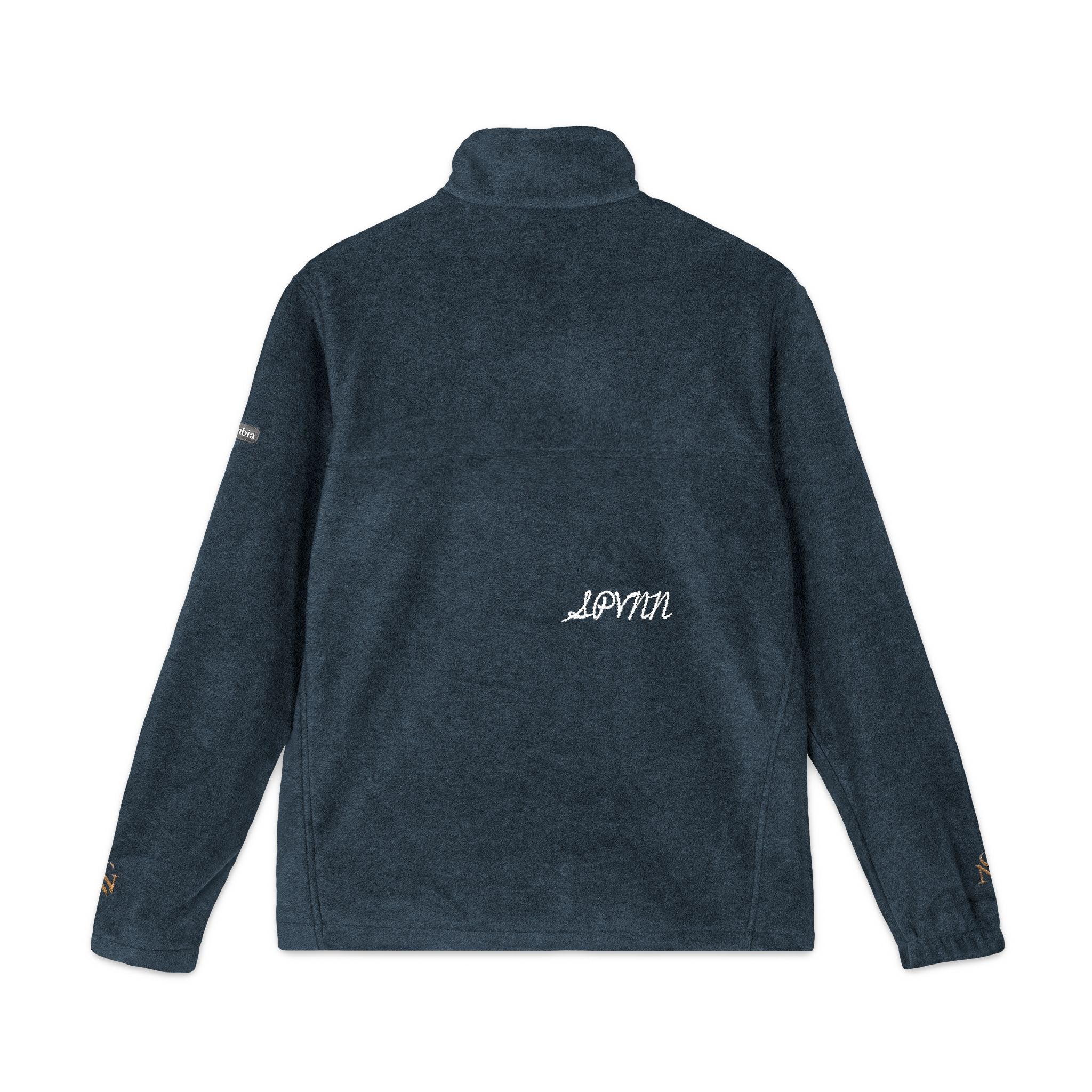 Embroidered Fleece Jacket — 'LOVE' Chest & Back Embroidery, Cozy Outdoor Layer