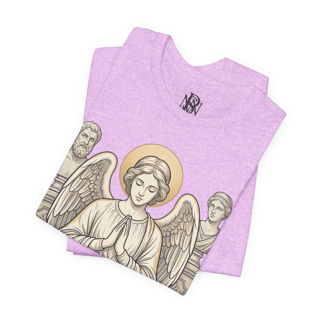 Faith Over Fear Tee — Angel Wings Christian Graphic T-Shirt