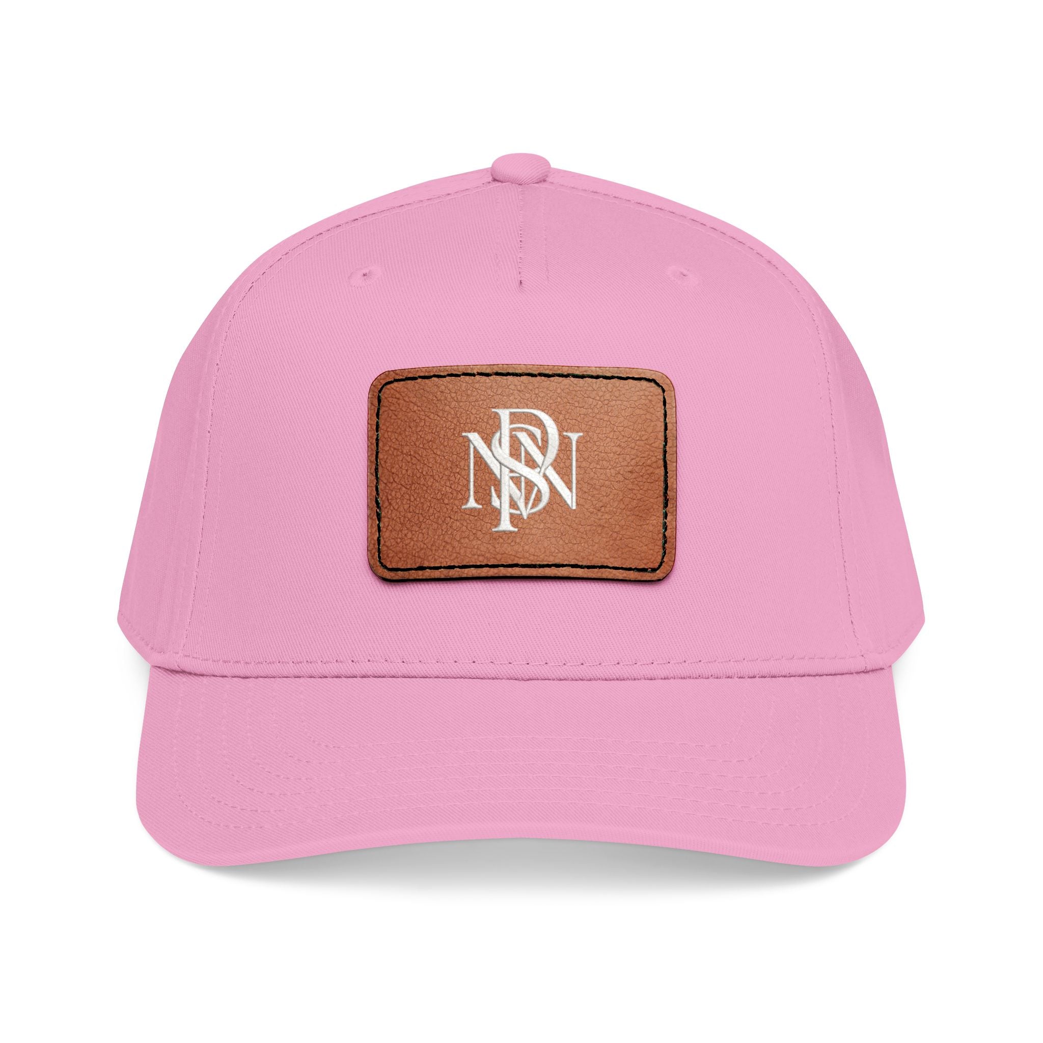Leather Patch Baseball Cap — Monogram Rectangle Patch