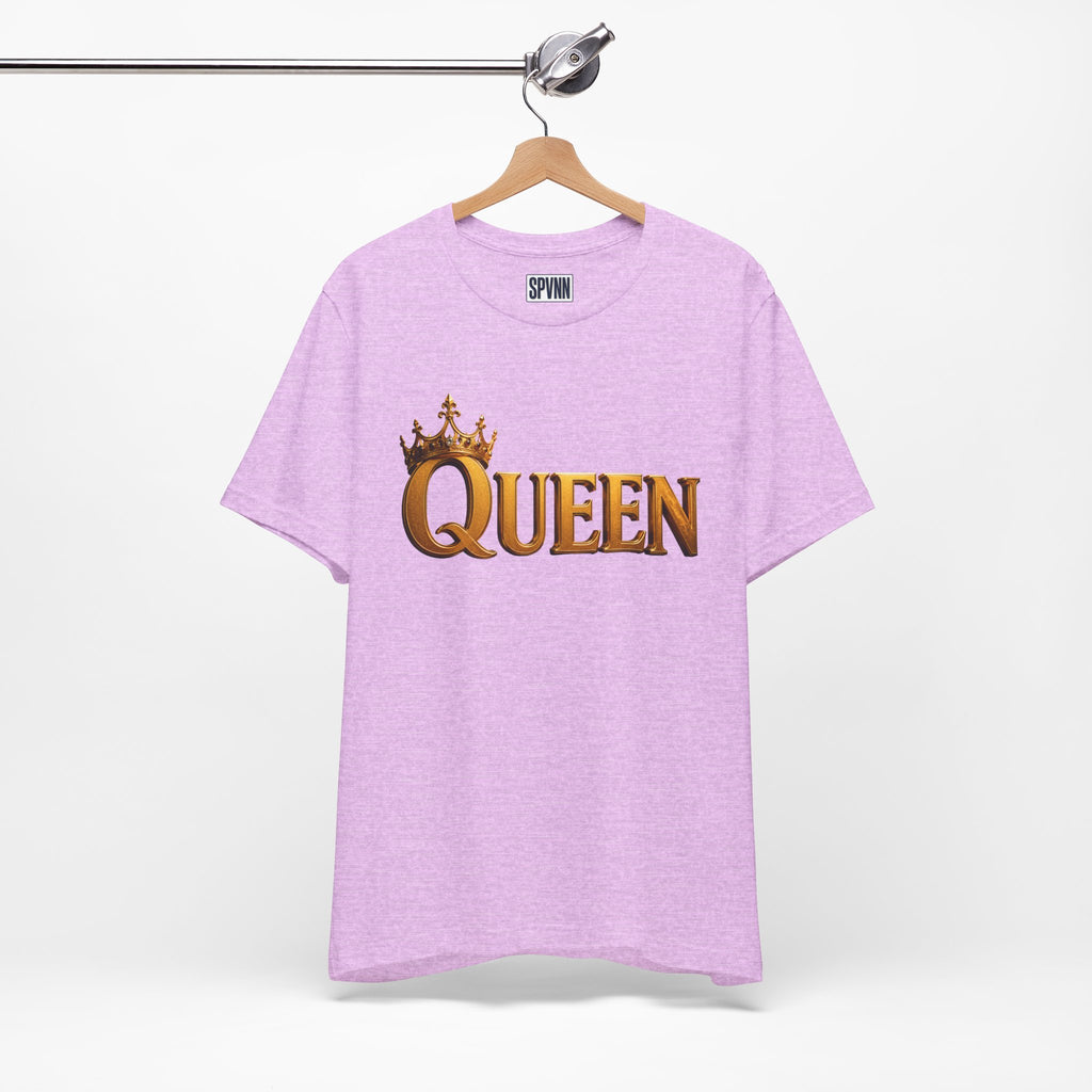 Queen Crown T-Shirt — Gold Royalty Graphic Tee
