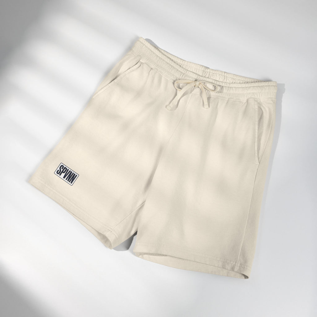 Garment-Dyed Fleece Sweat Shorts — Lightweight Casual Lounge Shorts with SPWNN Patch