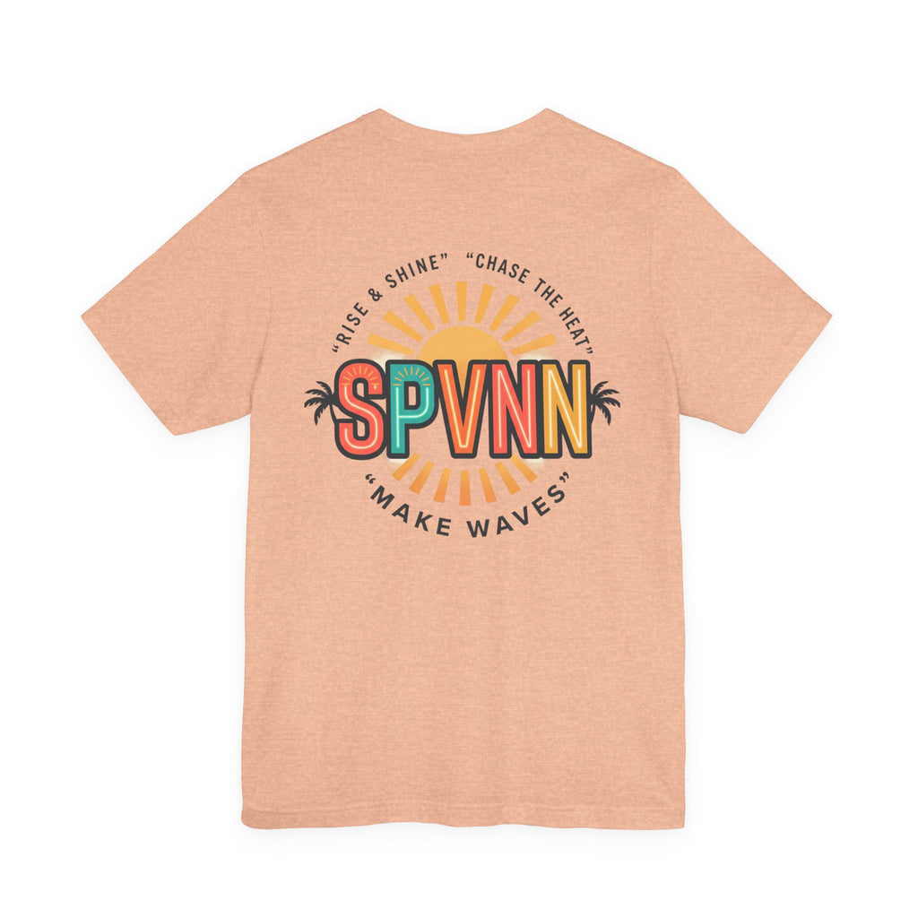 SPVNN Make Waves Graphic Tee — Retro Sunset Surf T-Shirt