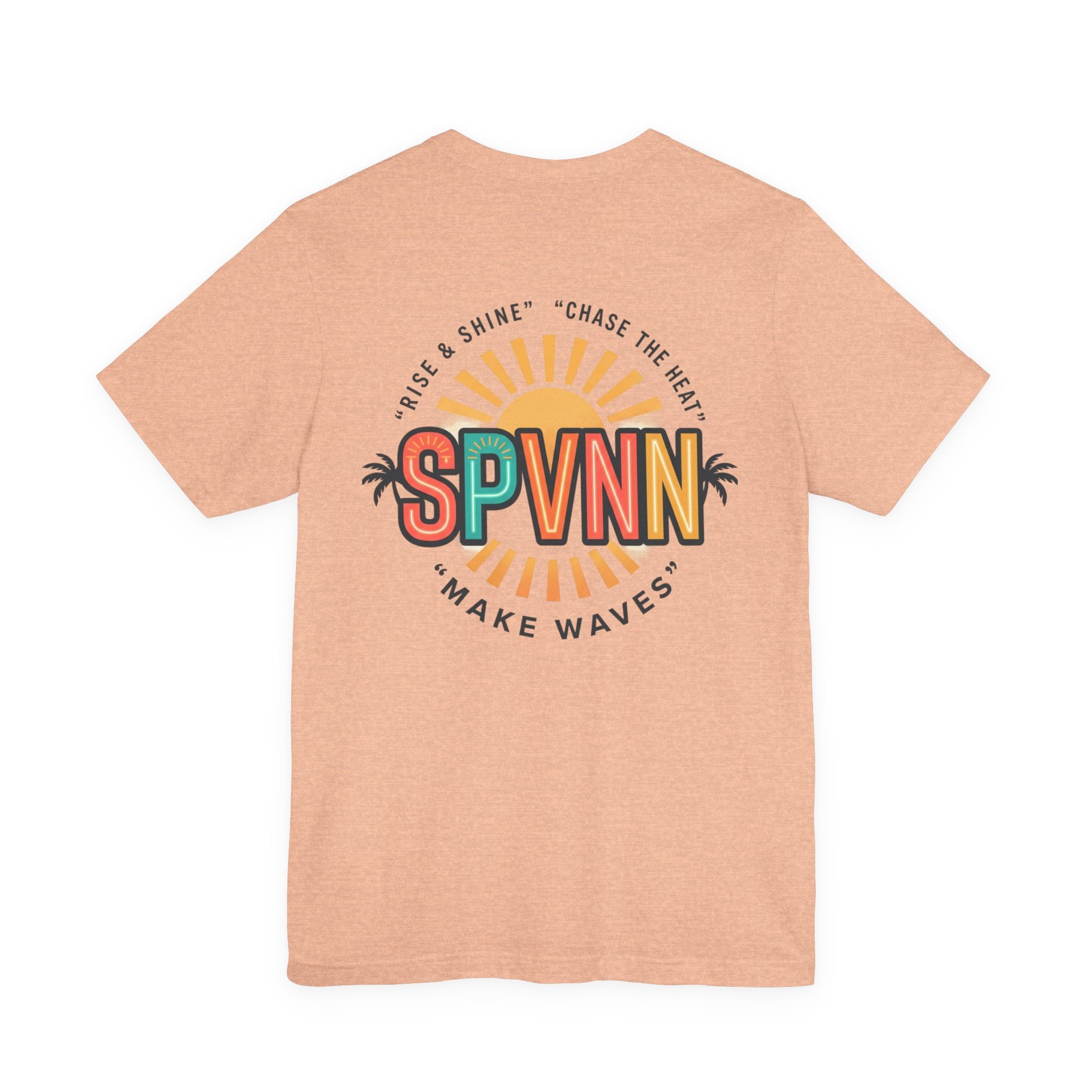 SPVNN Make Waves Graphic Tee — Retro Sunset Surf T-Shirt
