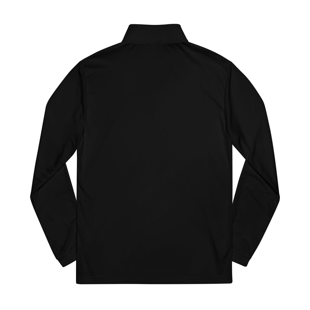 Embroidered Quarter-Zip Pullover — White adidas Performance Top