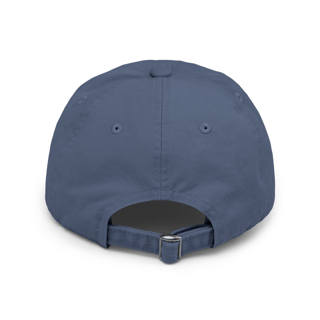 Distressed Black Baseball Cap with Gold 'SN' Monogram — Vintage Casual Hat