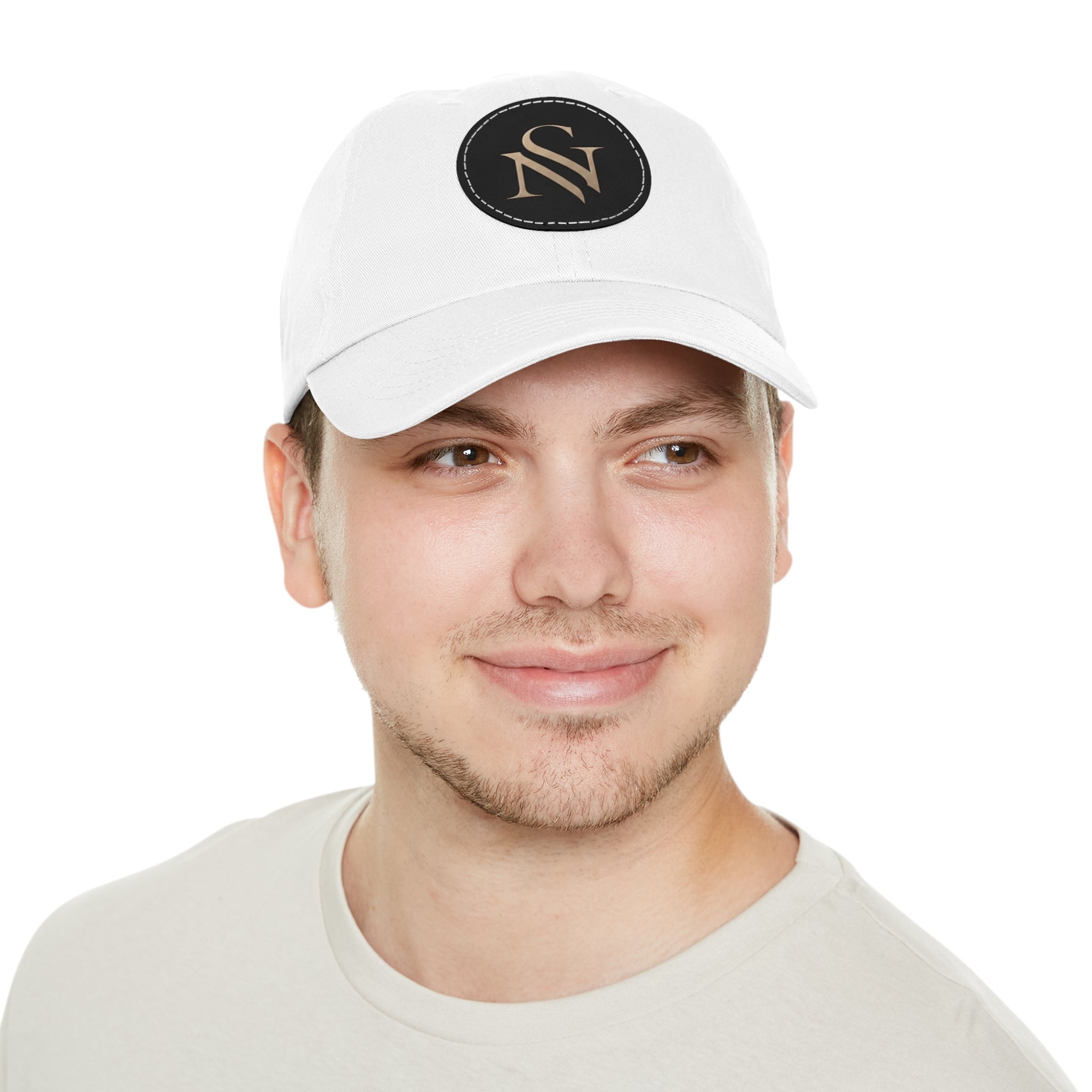 SPVNN Monogram Leather Patch Dad Hat — Elegant NS Cap