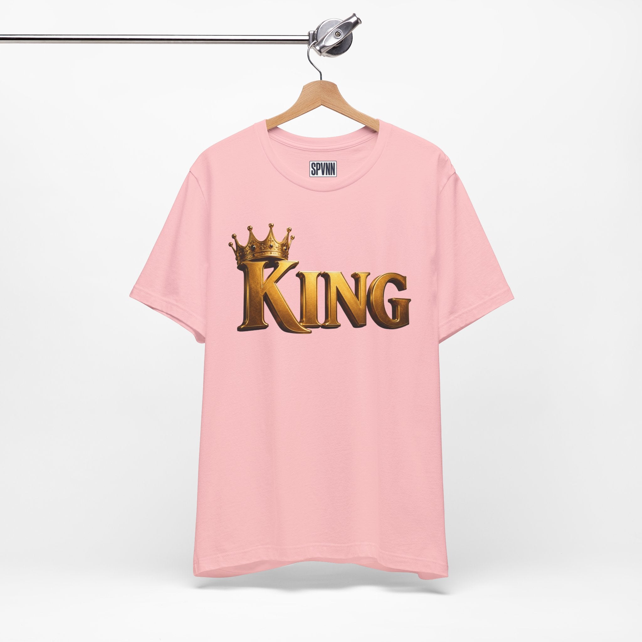 King Graphic Tee — Gold Crown Shirt for Men & Fathers