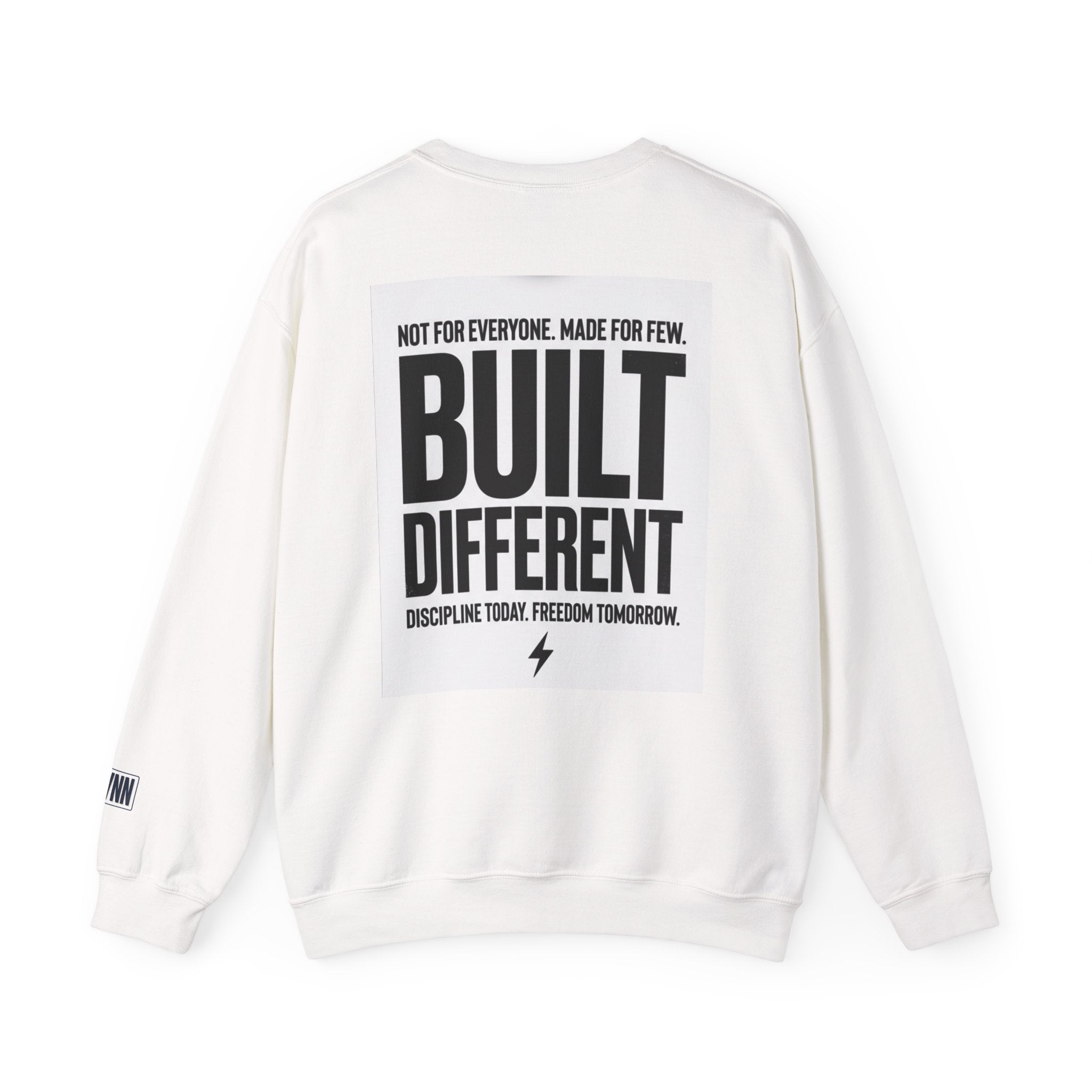 Built Different Crewneck Sweatshirt — "They Watch. I Work. I Win." Motivational Pullover