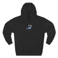 Shark Mini Graphic Hoodie — Tiny Blue Shark Chest Design