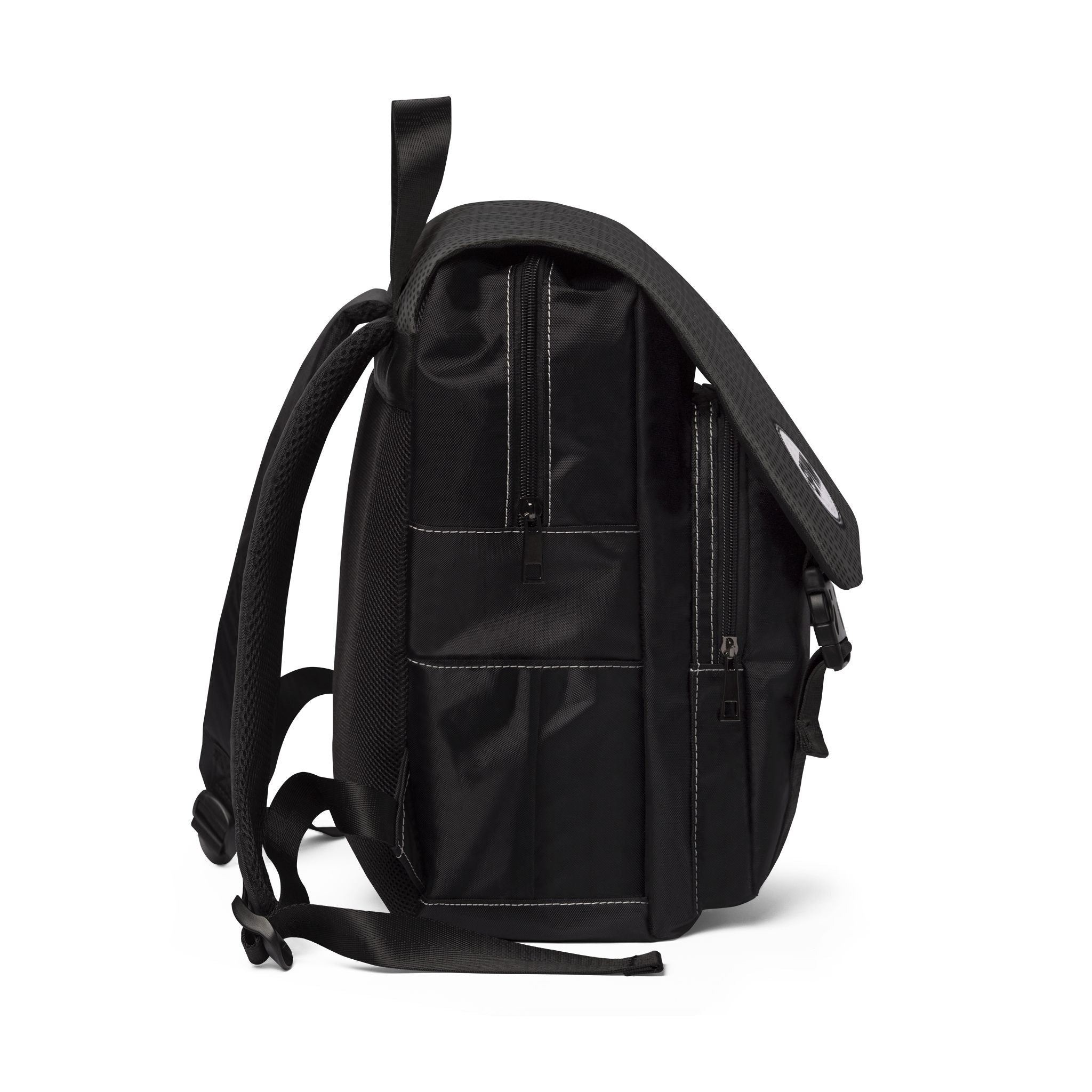 Casual Shoulder Backpack — SPVNN Logo Quilted Flap Daypack