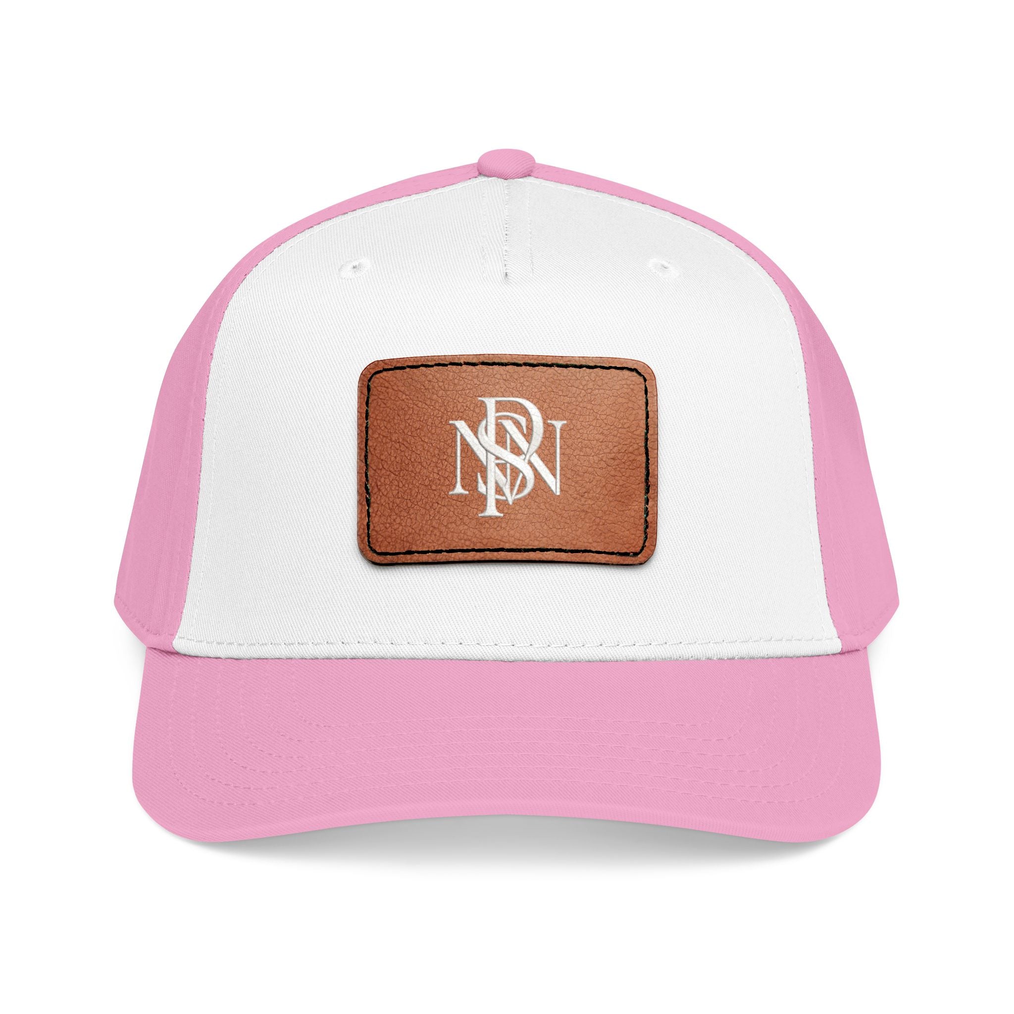 Leather Patch Baseball Cap — Monogram Rectangle Patch