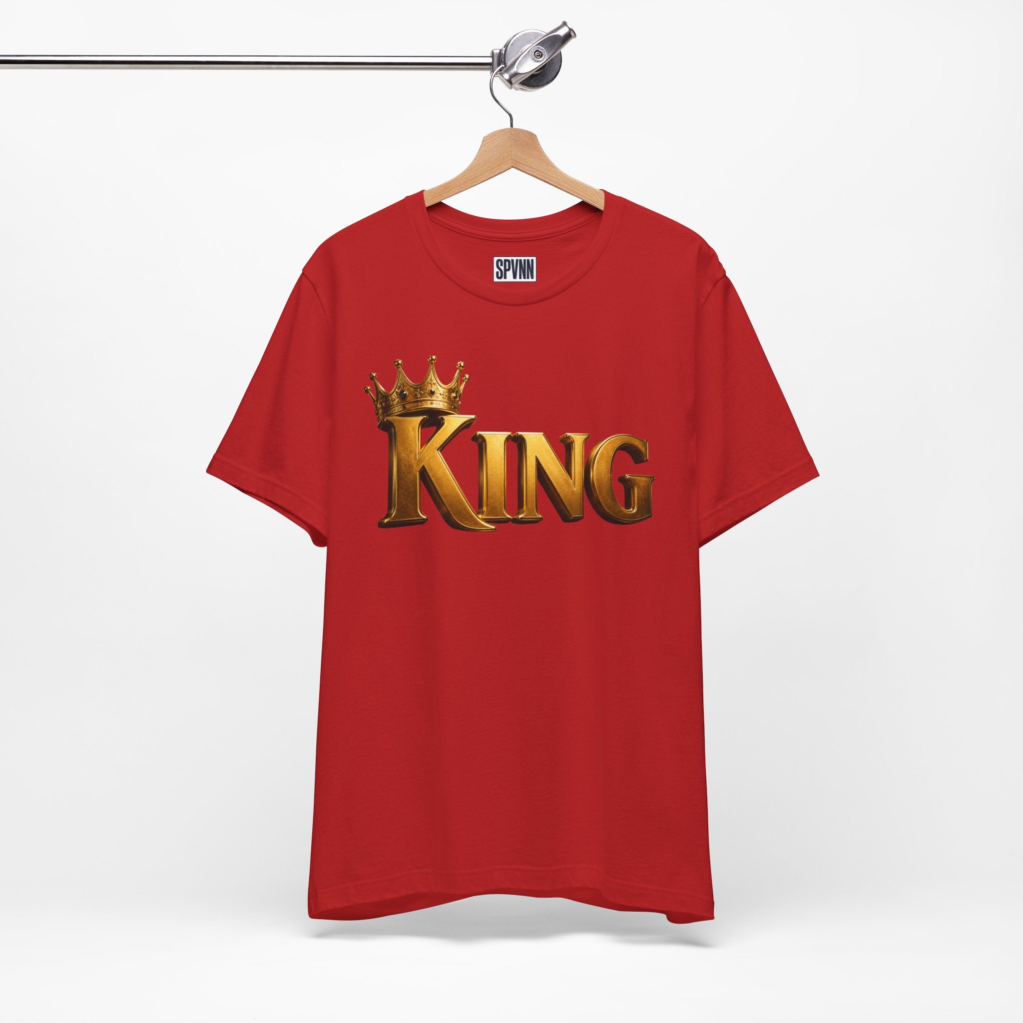 King Graphic Tee — Gold Crown Shirt for Men & Fathers