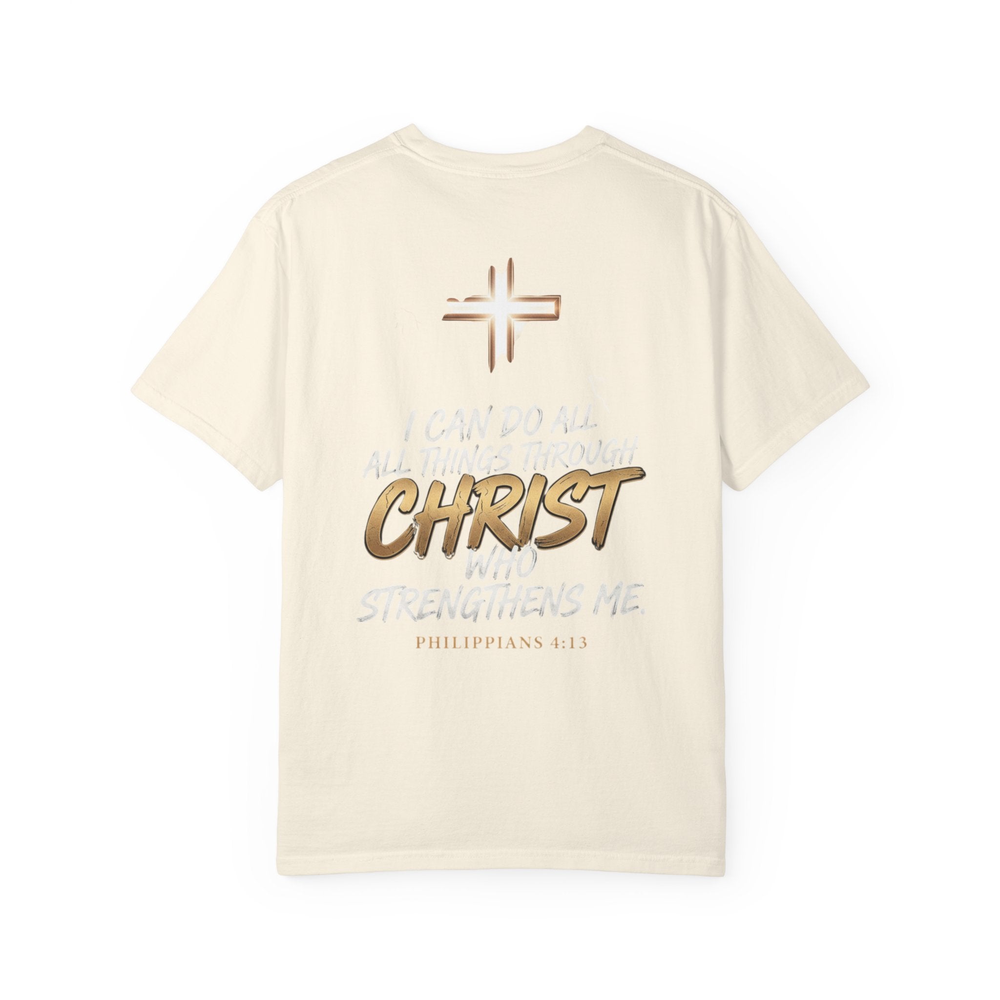 Christian 'Overcome' Graphic T-Shirt — Philippians Faith Tee