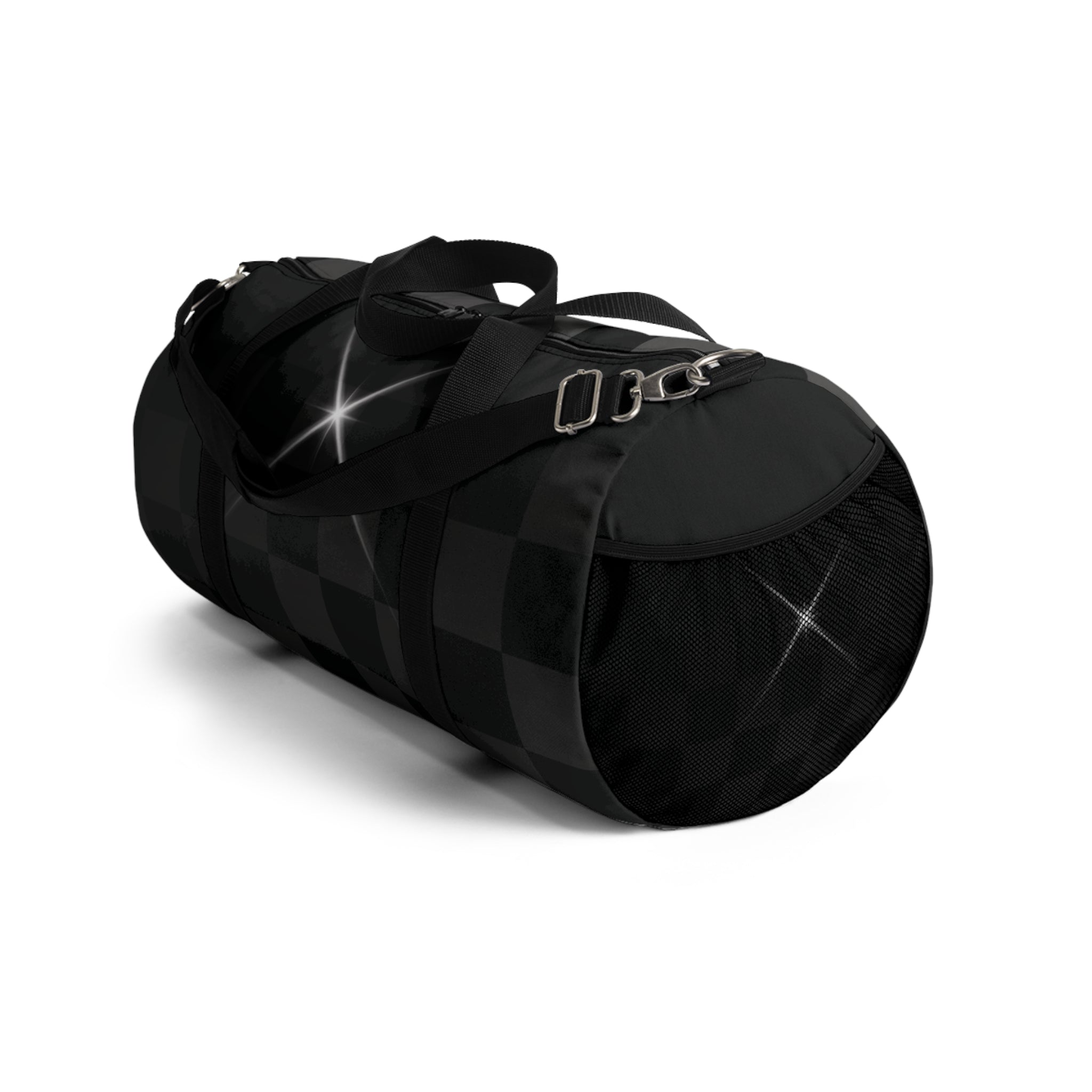 Black Checkerboard Duffel Bag