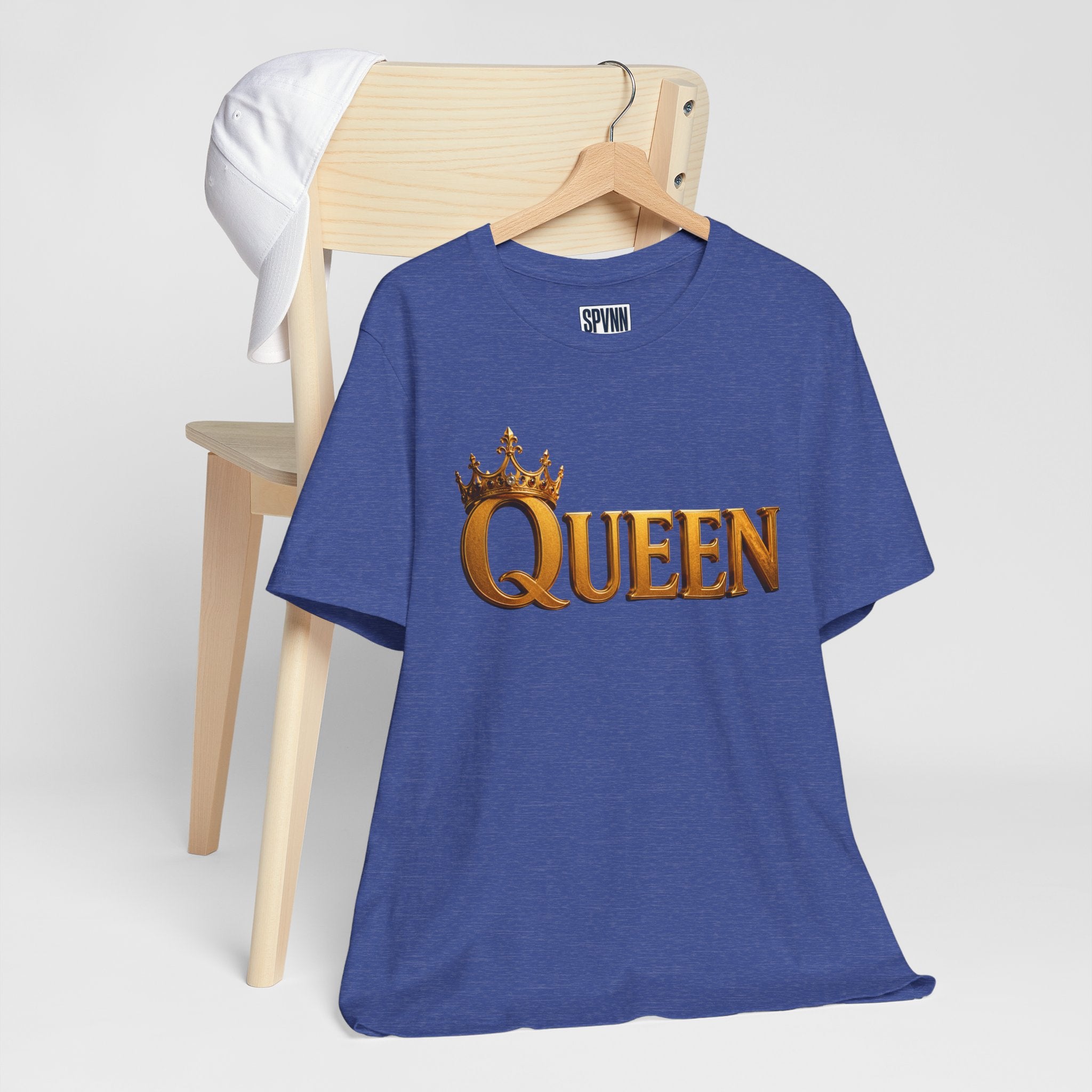 Queen Crown T-Shirt — Gold Royalty Graphic Tee