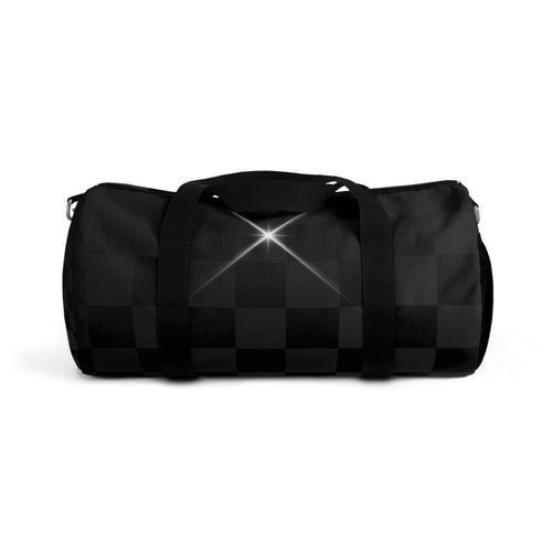 Black Checkerboard Duffel Bag