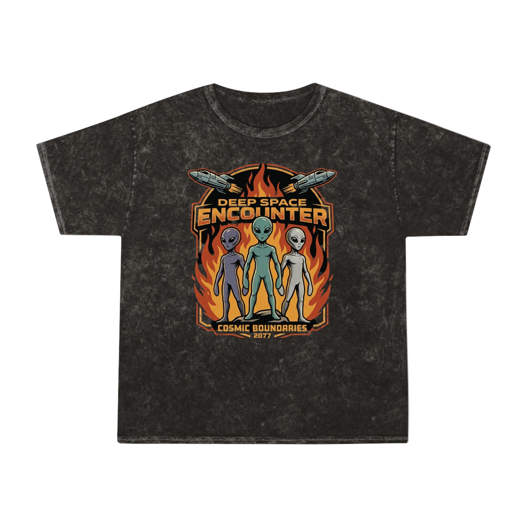 Deep Space Encounter Alien T-Shirt — Astra Defenders Graphic Tee