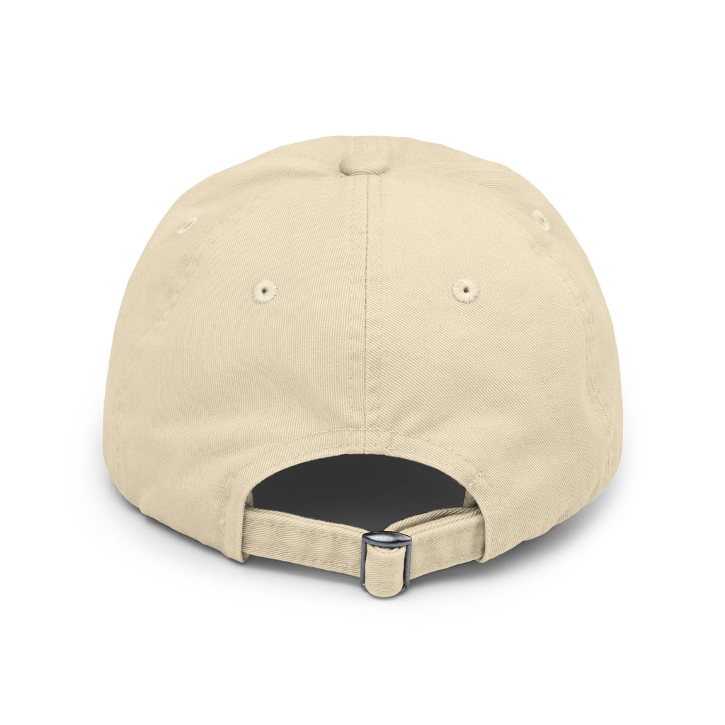 Distressed Black Baseball Cap with Gold 'SN' Monogram — Vintage Casual Hat