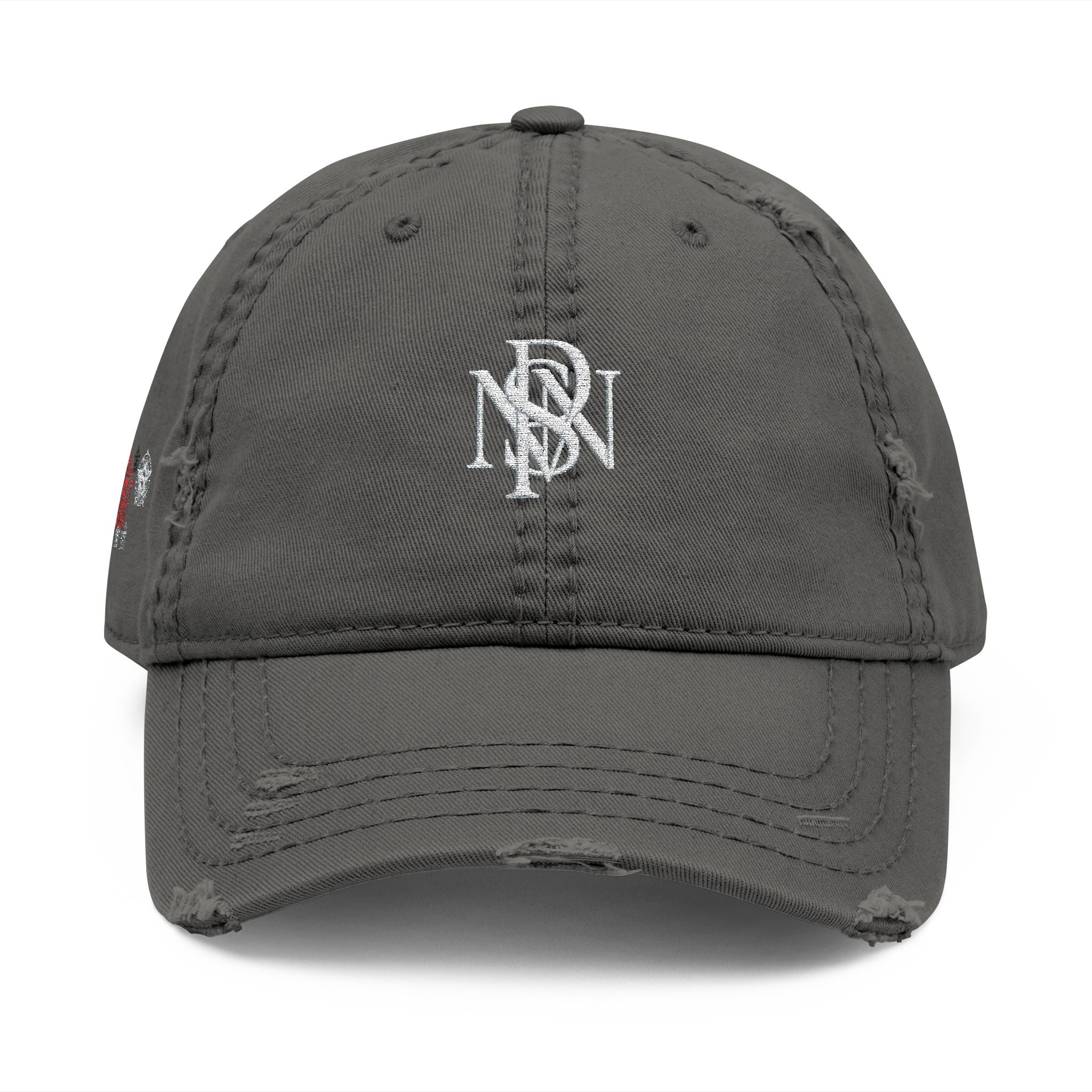 Distressed Embroidered Hat