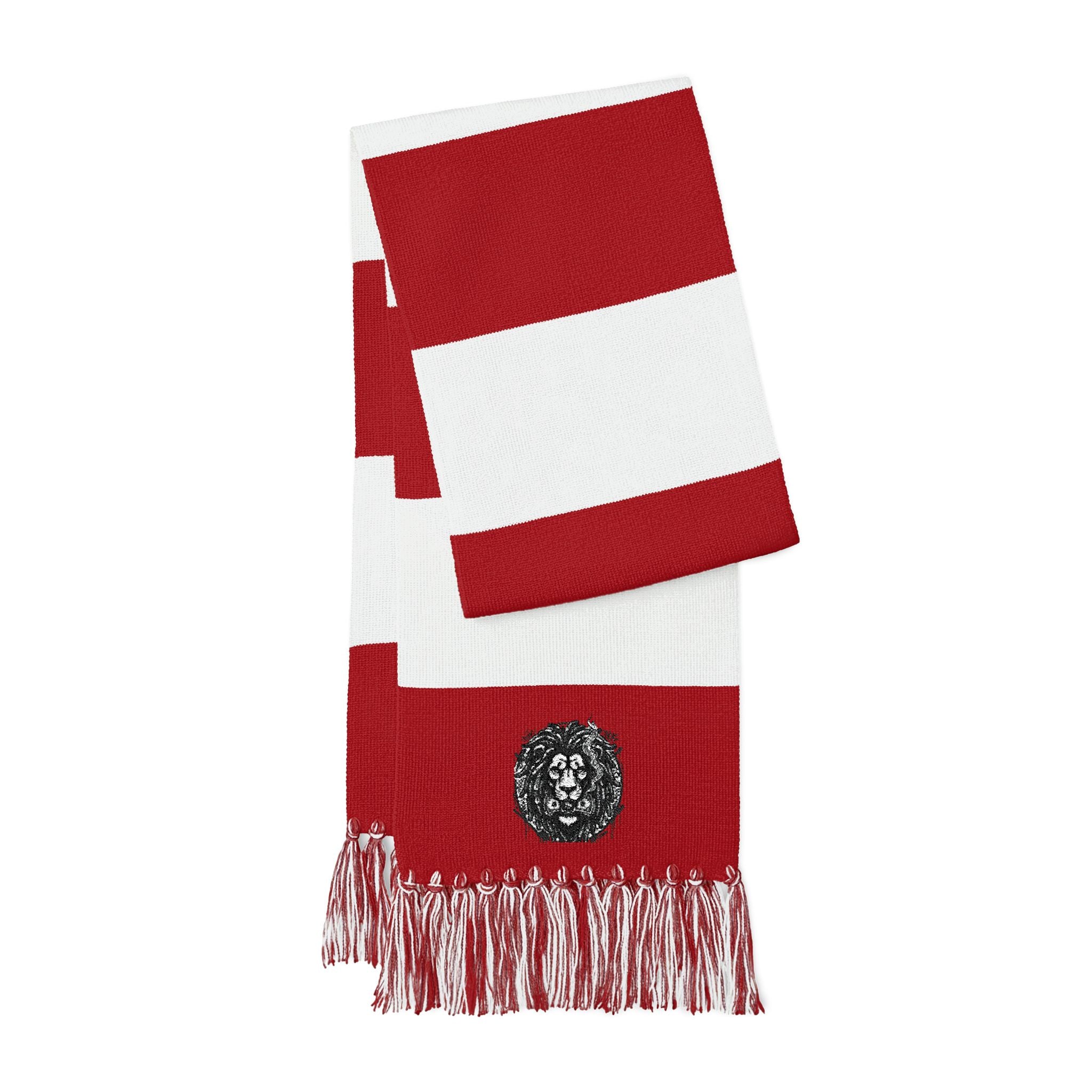 SPVNN Embroidered Spectator Scarf — Striped Crest Patch Supporter Scarf