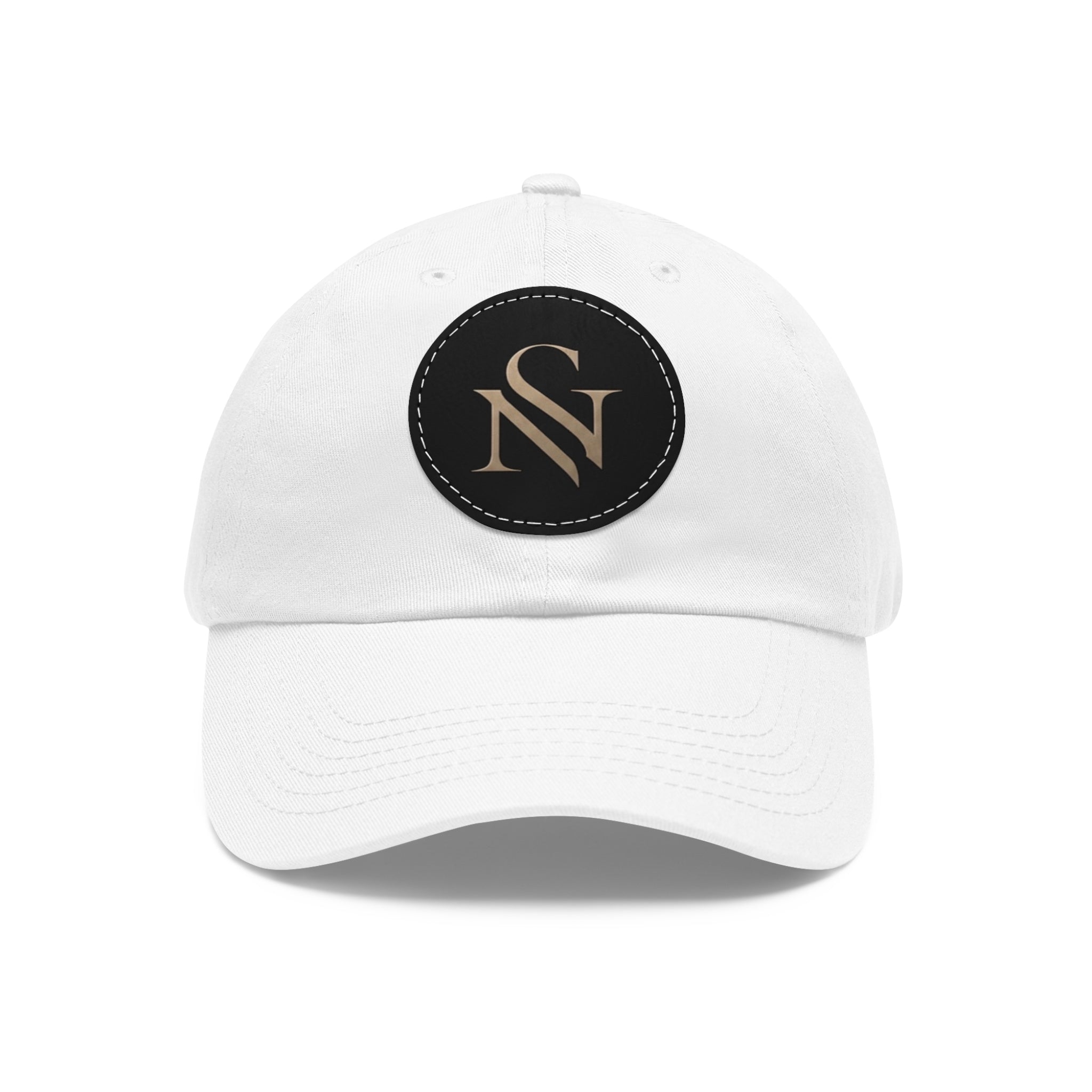 SPVNN Monogram Leather Patch Dad Hat — Elegant NS Cap