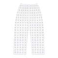 Men's Pajama Pants — White All-Over Tiny Dog Print Lounge Pants