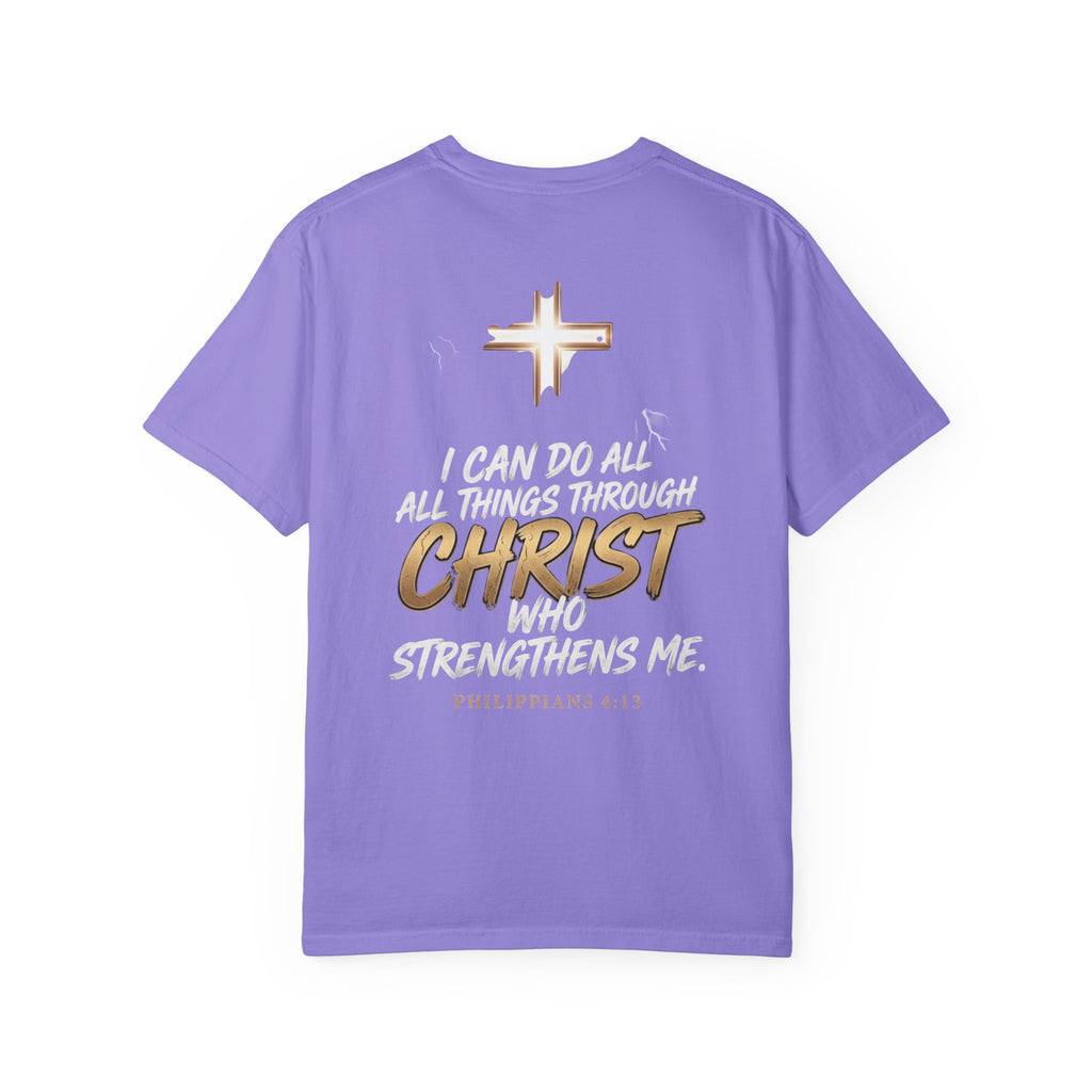 Christian 'Overcome' Graphic T-Shirt — Philippians Faith Tee
