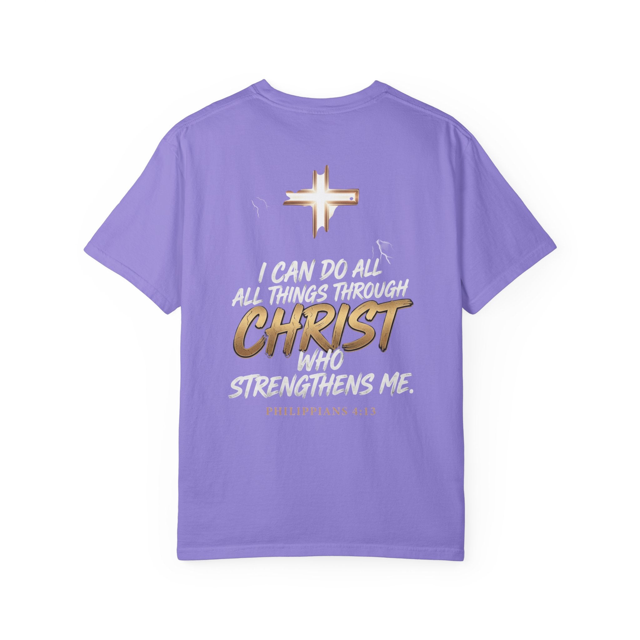 Christian 'Overcome' Graphic T-Shirt — Philippians Faith Tee
