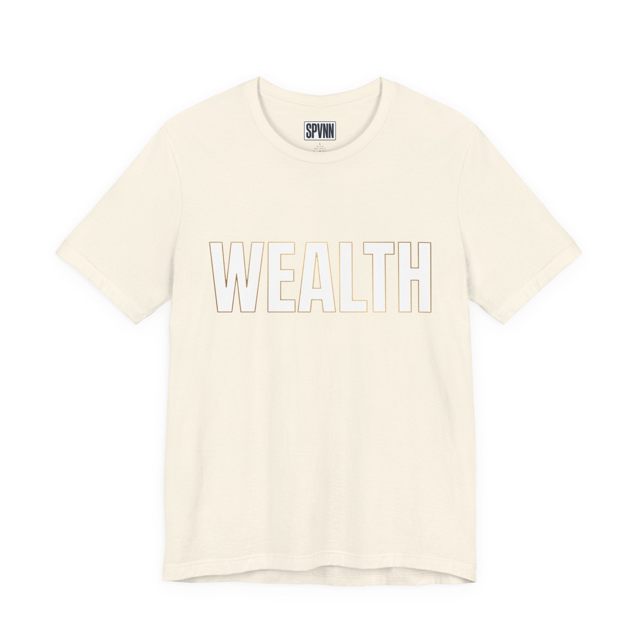 Wealth Graphic Tee — Bold 'WEALTH' Statement T-Shirt